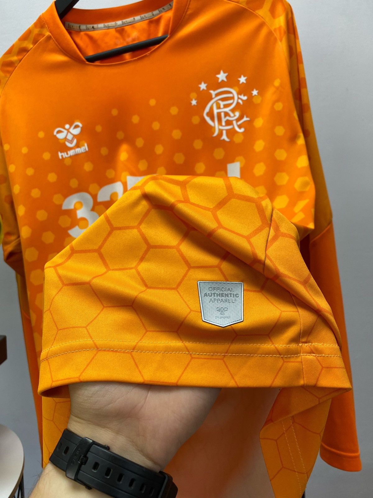 Hummel Glasgow Rangers 2019 / 2020 Hummel Soccer Jersey Size US L / EU 52-54 / 3 - 7 Thumbnail