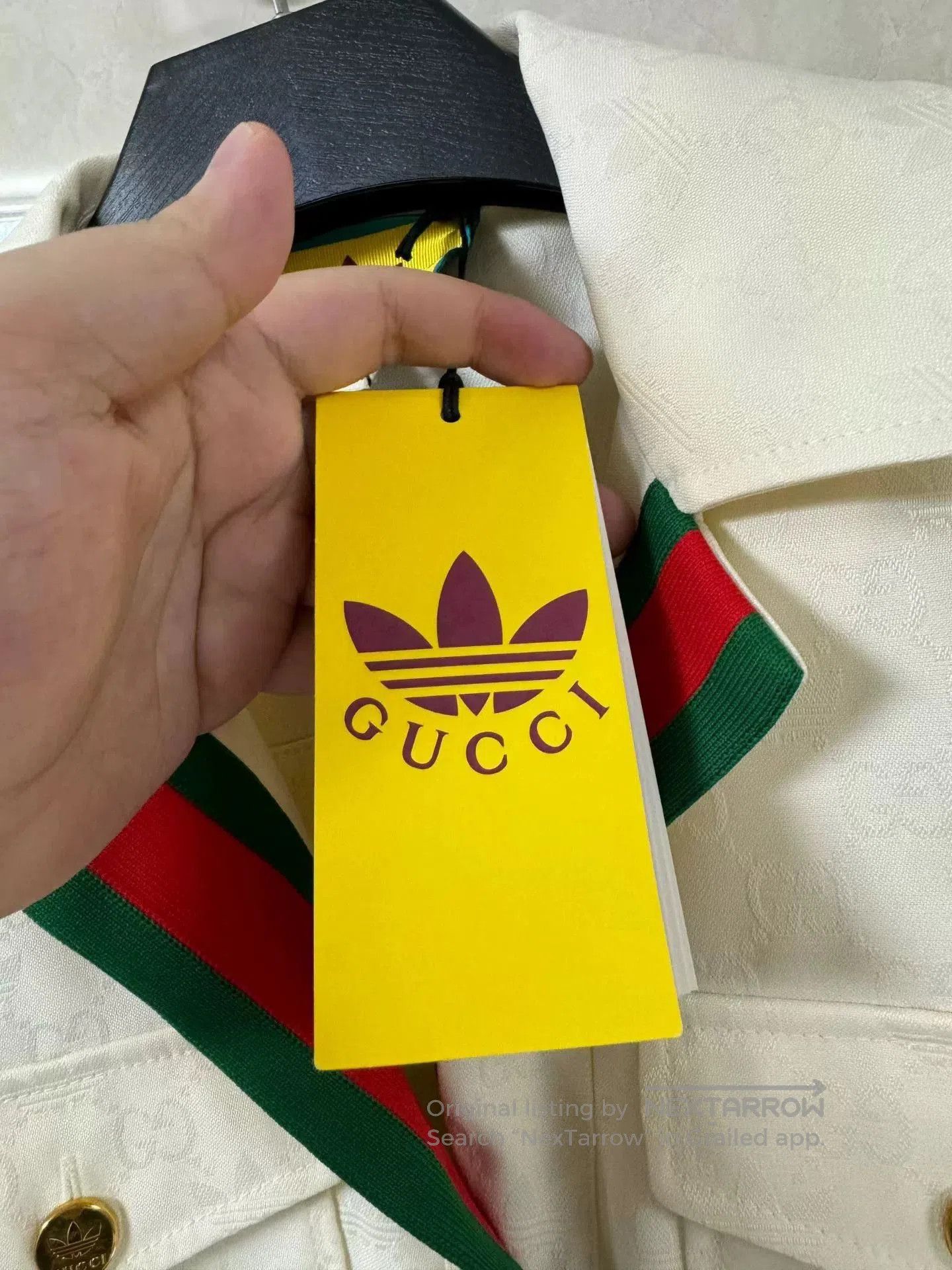 Gucci Gucci x adidas Beige Monogram Jumpsuit. Size 39" - 5 Thumbnail