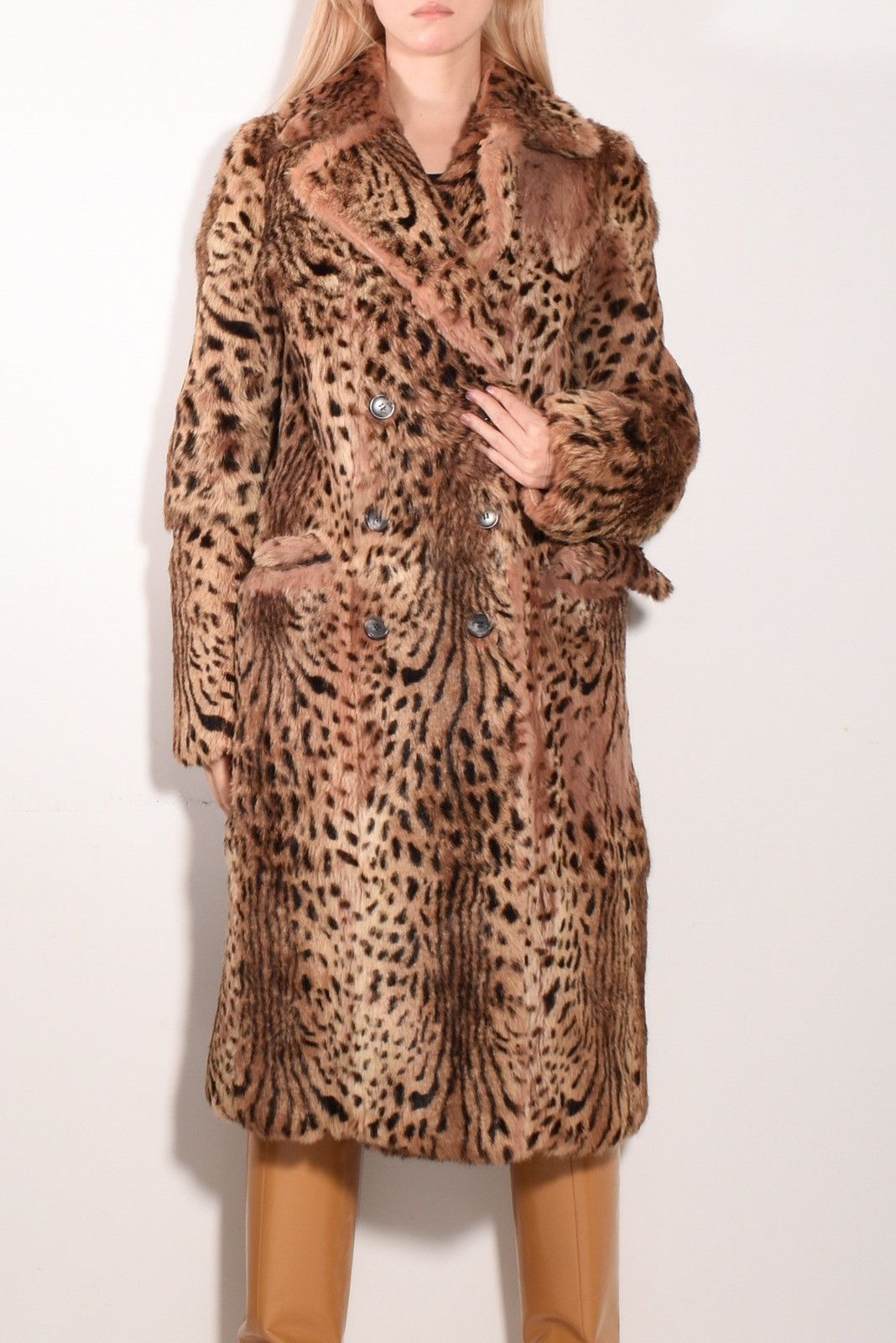 Veronique Branquinho Leopard fur coat Size S / US 4 / IT 40 - 1 Thumbnail