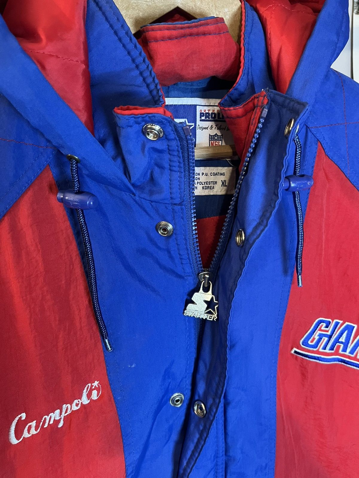 Starter Vintage NY Giants Starter Jacket Size US XL / EU 56 / 4 - 4 Thumbnail