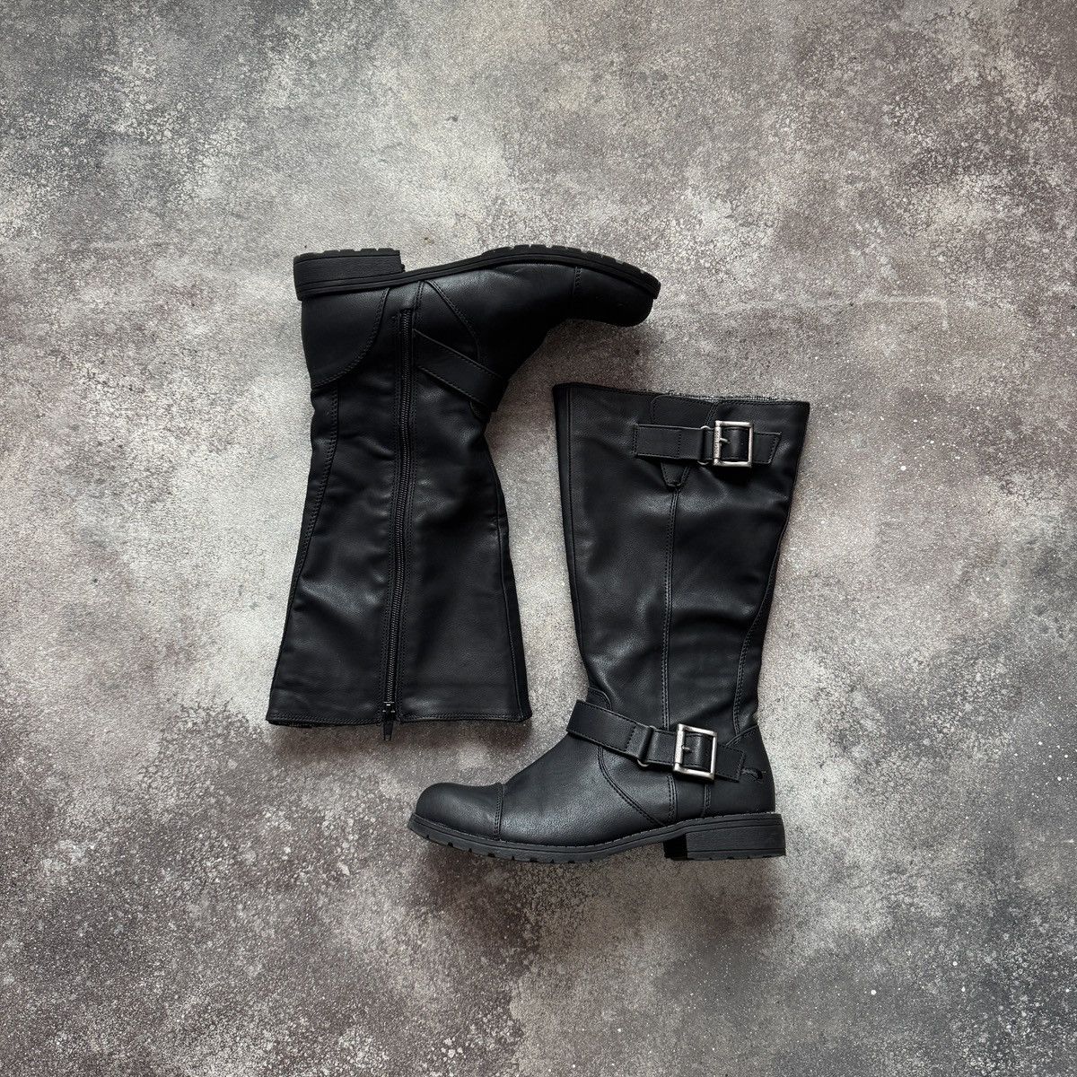 If Six Was Nine Avant Garde Vintage Strap Details Faux Leather Boots Size US 8 / IT 38 - 2 Thumbnail