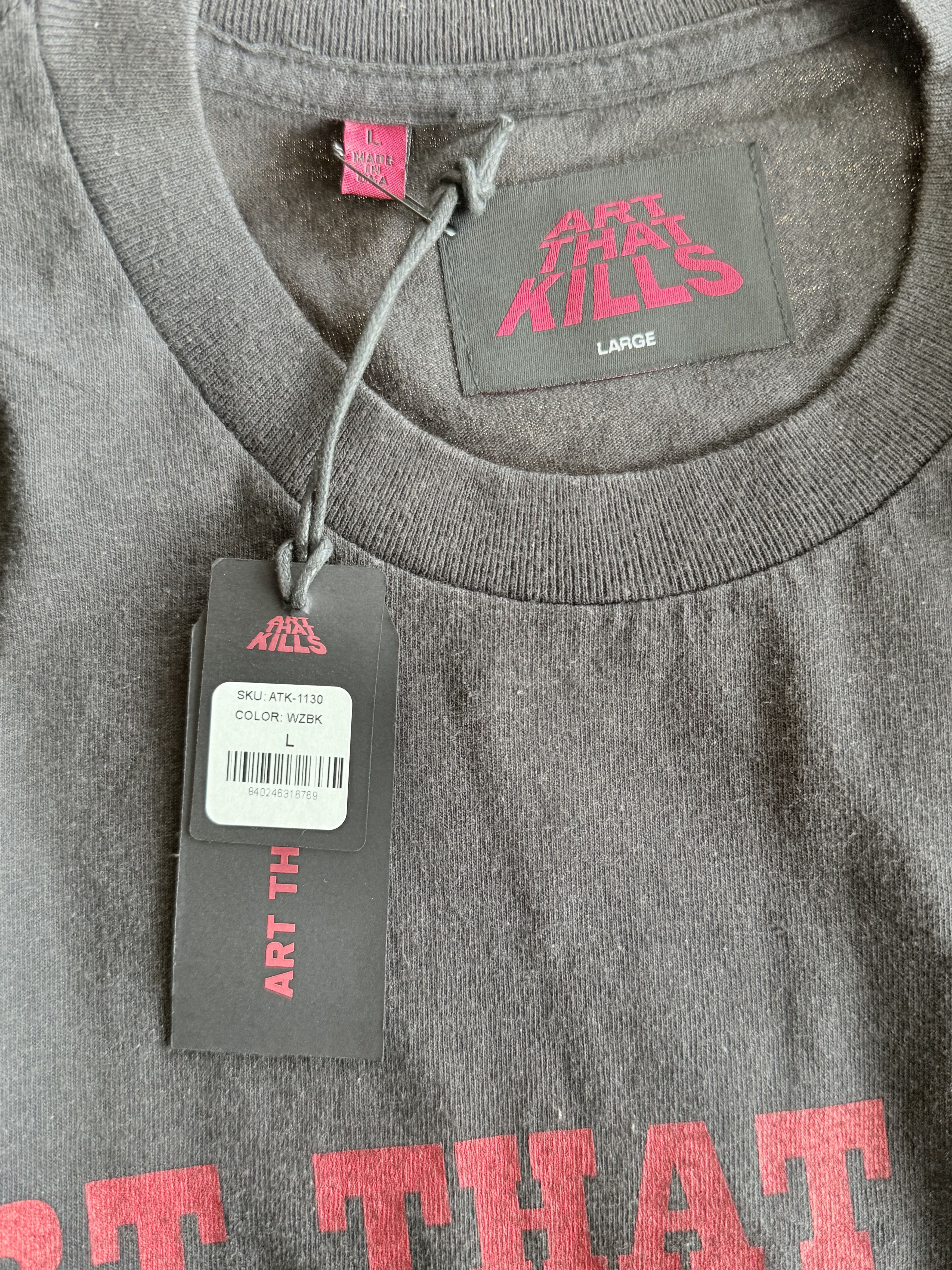 Gallery Dept. Gallery Dept Washed Black & Red Art That Kills Logo T-Shirt Size US XL / EU 56 / 4 - 3 Thumbnail