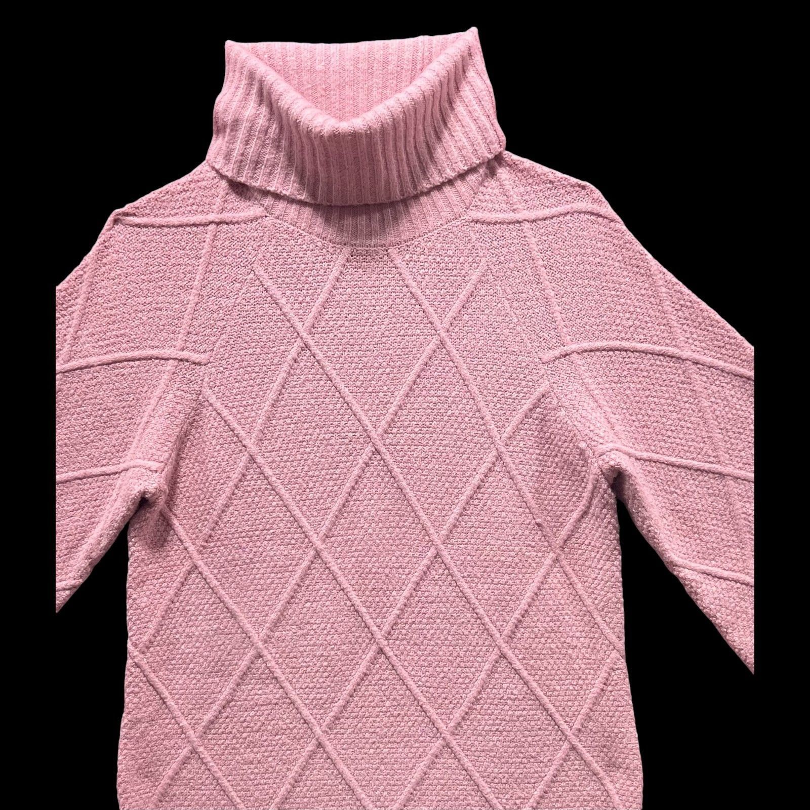 rue21 Rue 21 - Women's Turtleneck Knitted Sweater Dress - Pink - M Size M / US 6-8 / IT 42-44 - 13 Thumbnail