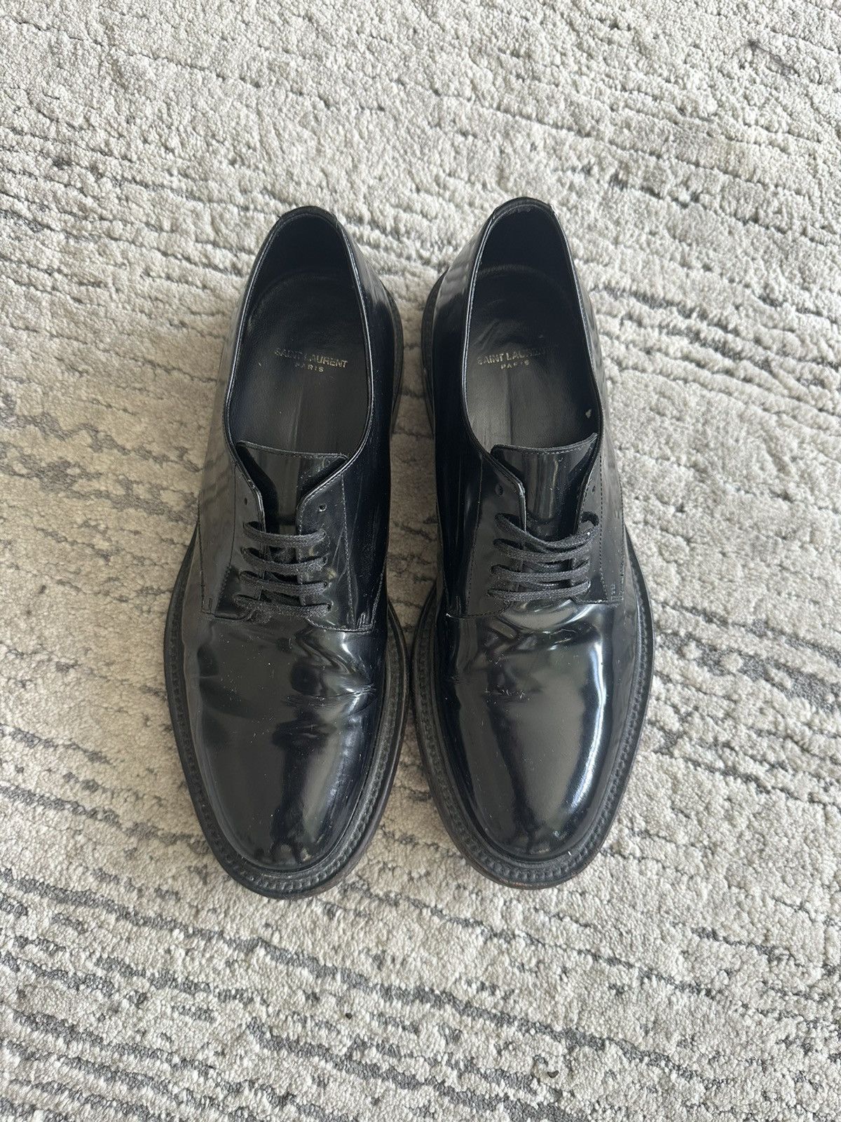Saint Laurent Black Patent Leather Shoes