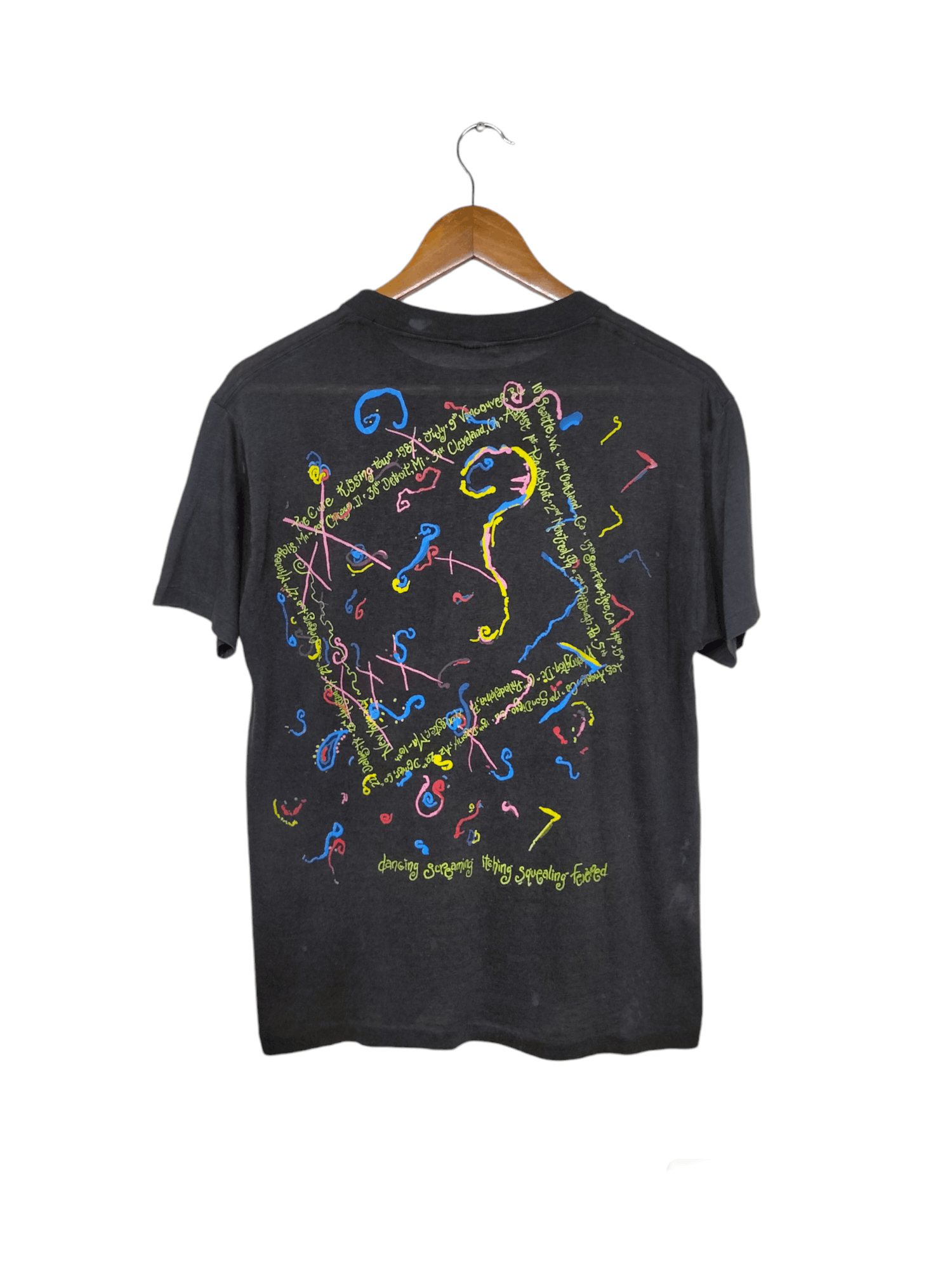Band Tees Vintage the cure ©1987 kiss me tour paperthin shirt Size US M / EU 48-50 / 2 - 2 Thumbnail