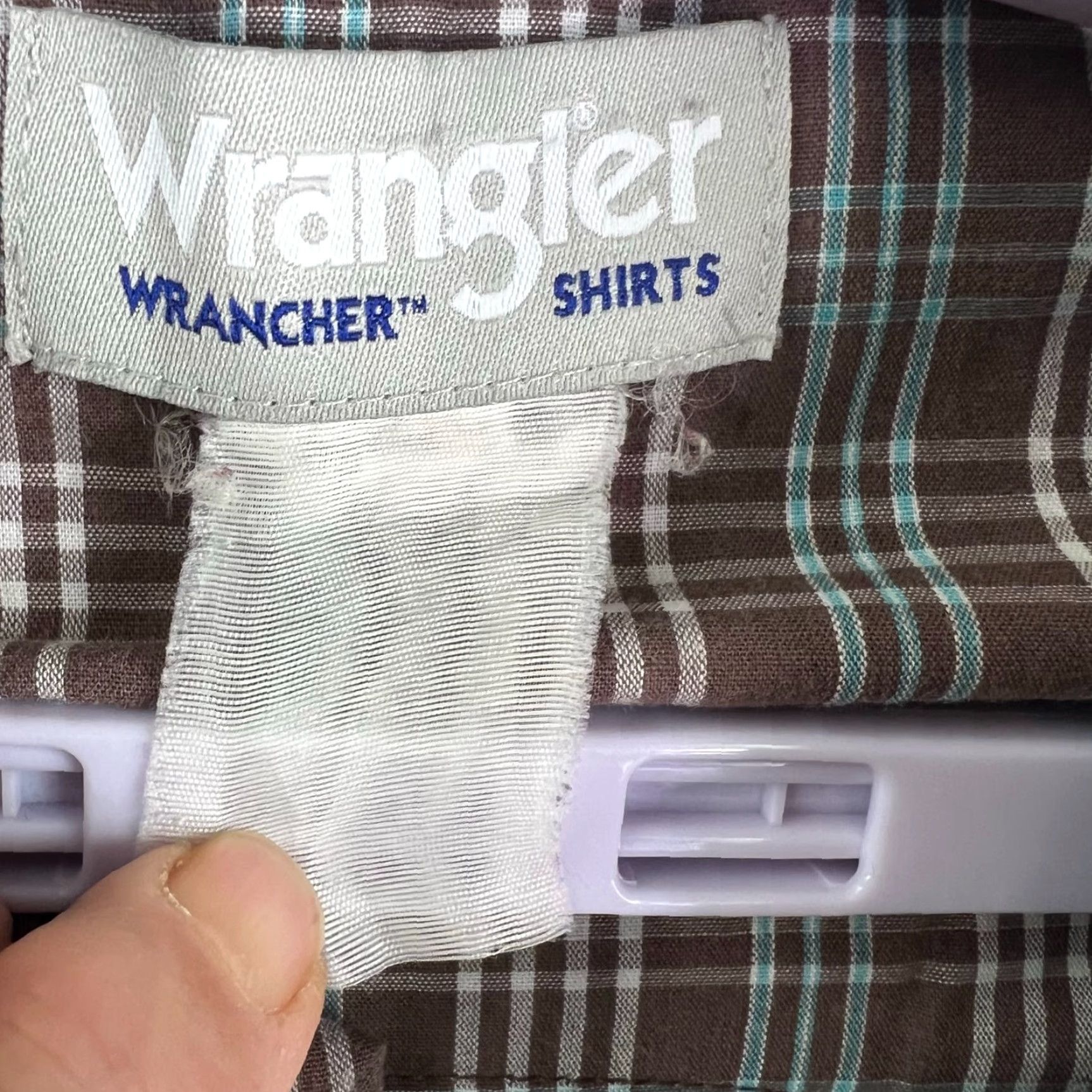Wrangler Wrangler Rancher Plaid Pearl Snap Long Sleeve Shirt Mens L Brown Size US L / EU 52-54 / 3 - 4 Thumbnail