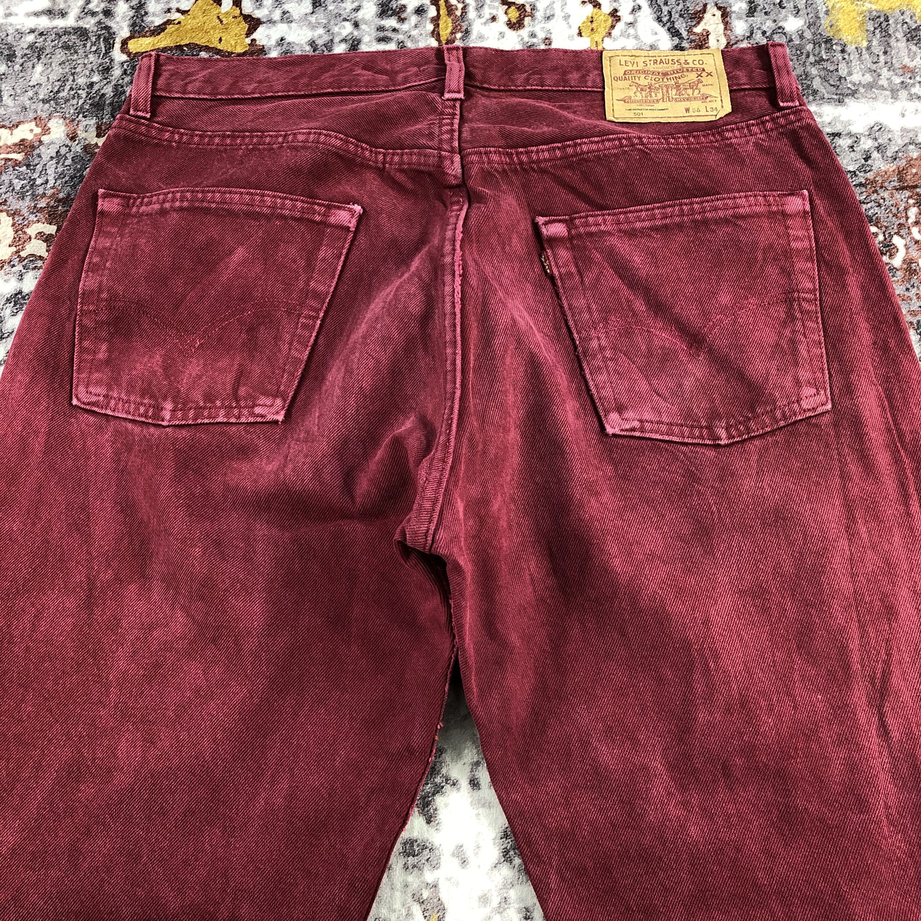 Levi's Vintage 90s Levis 501 Jeans-JM2680 Size US 36 / EU 52 - 5 Thumbnail