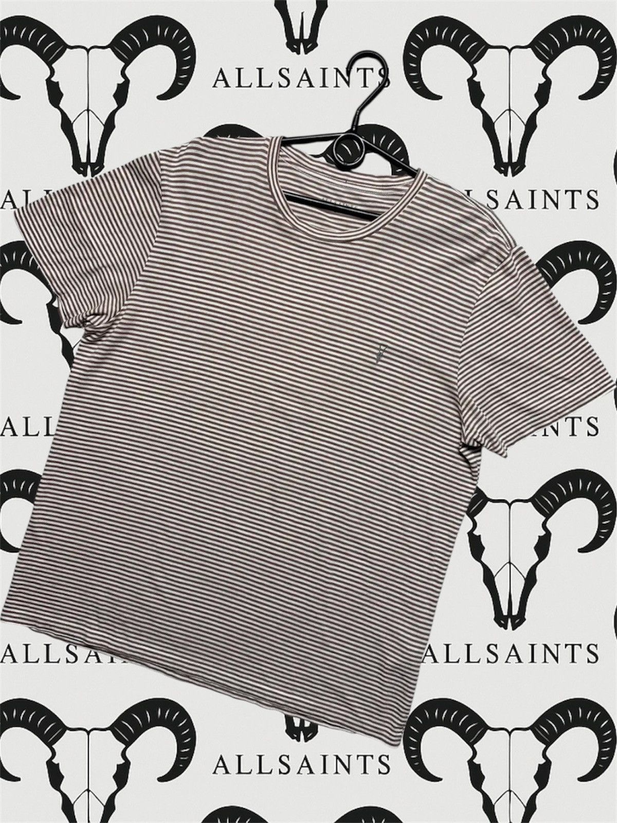 Allsaints Vintage allsaints striped tee logo size L/XL rare Size US XL / EU 56 / 4 - 1 Thumbnail