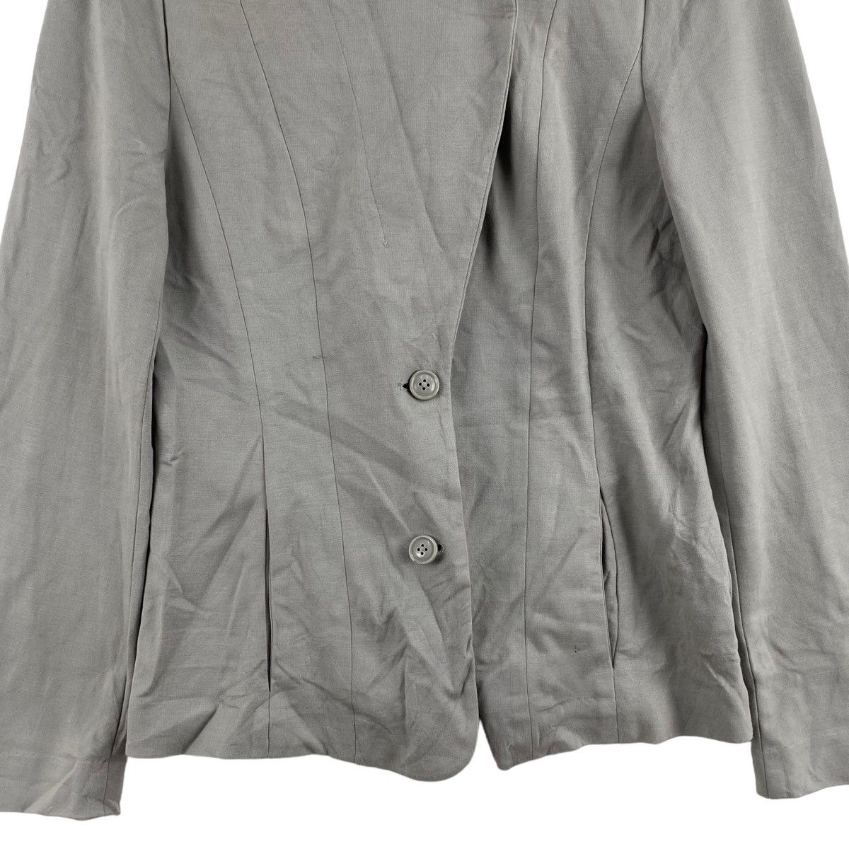 Japanese Brand EAT In The CLOSET Japanese Brand Plain Grey Coat Size S / US 4 / IT 40 - 3 Thumbnail