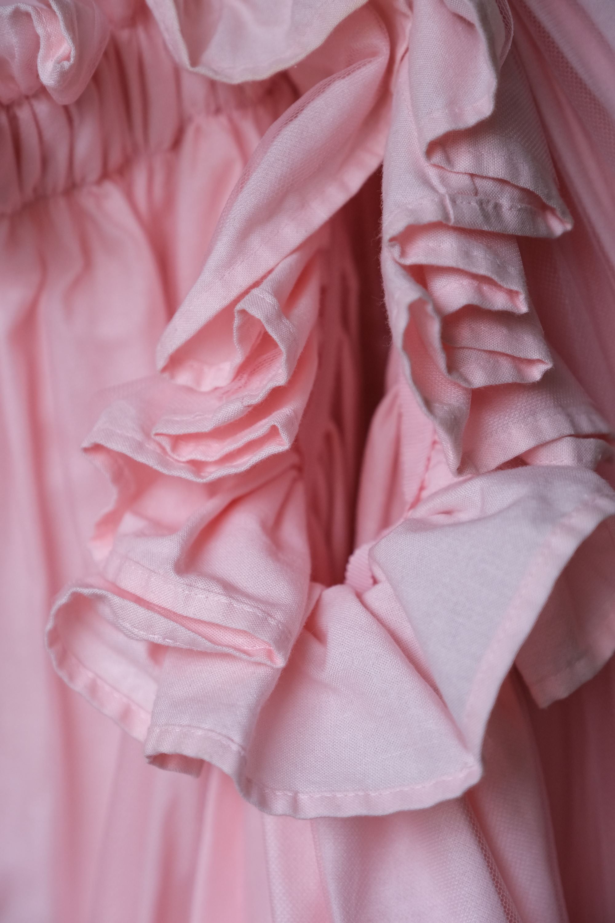 Noir Kei Ninomiya noir kei ninomiya COMME des GARCONS Pink Tulle Tank Dress Size XS / US 0-2 / IT 36-38 - 9 Thumbnail