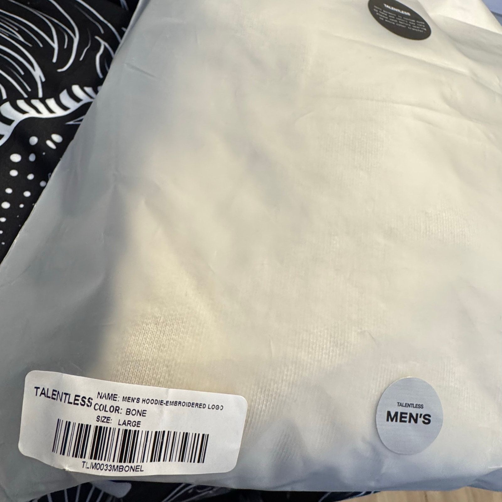 Talentless •NWT• TALENTLESS embroidered Logo Hoodie in Bone • Large Size US L / EU 52-54 / 3 - 12 Thumbnail