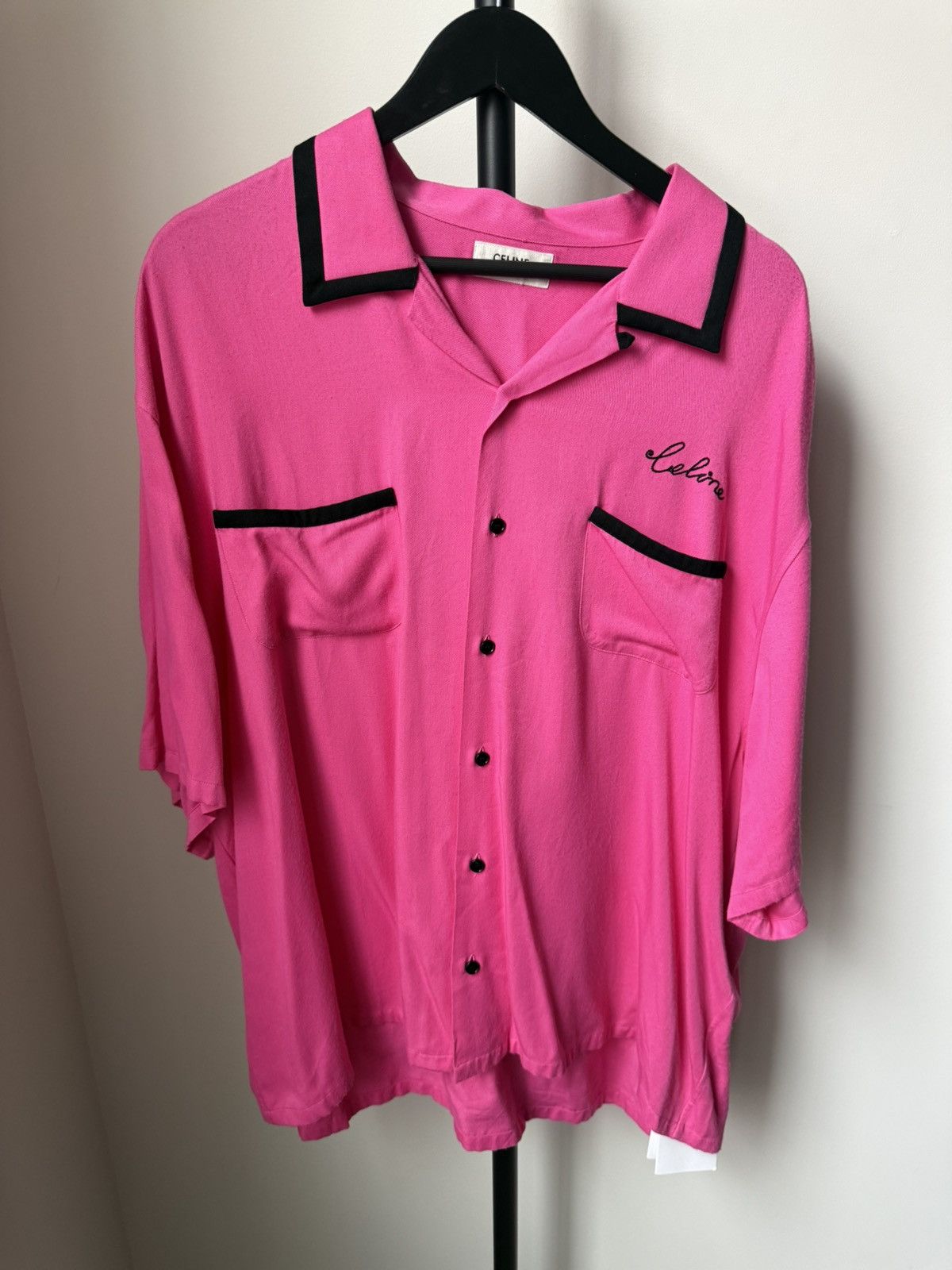 Celine Loose Bowling Shirt Spring 2022 Size US XL / EU 56 / 4 - 2 Thumbnail