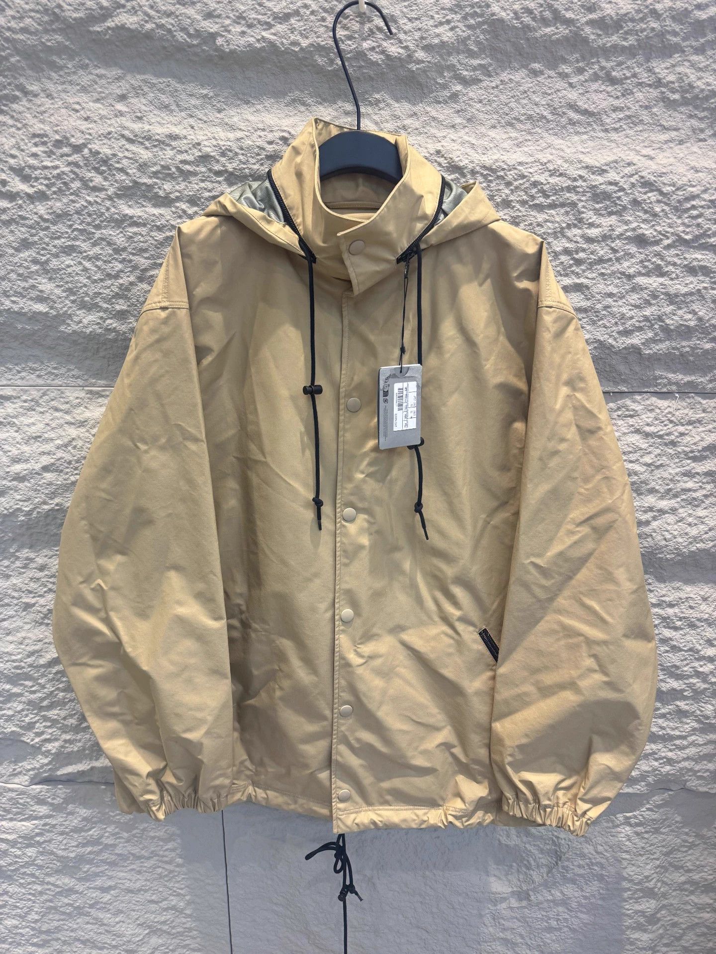 Balenciaga Balenciaga Oversized Khaki Logo Hooded Unisex Jacket 34 Size US S / EU 44-46 / 1 - 1 Thumbnail