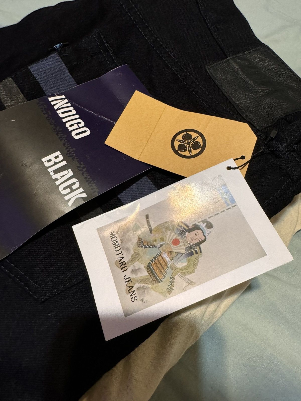Japanese Brand × Momotaro Jeans Momotaro Indigo Black Denim Size US 33 - 2 Thumbnail