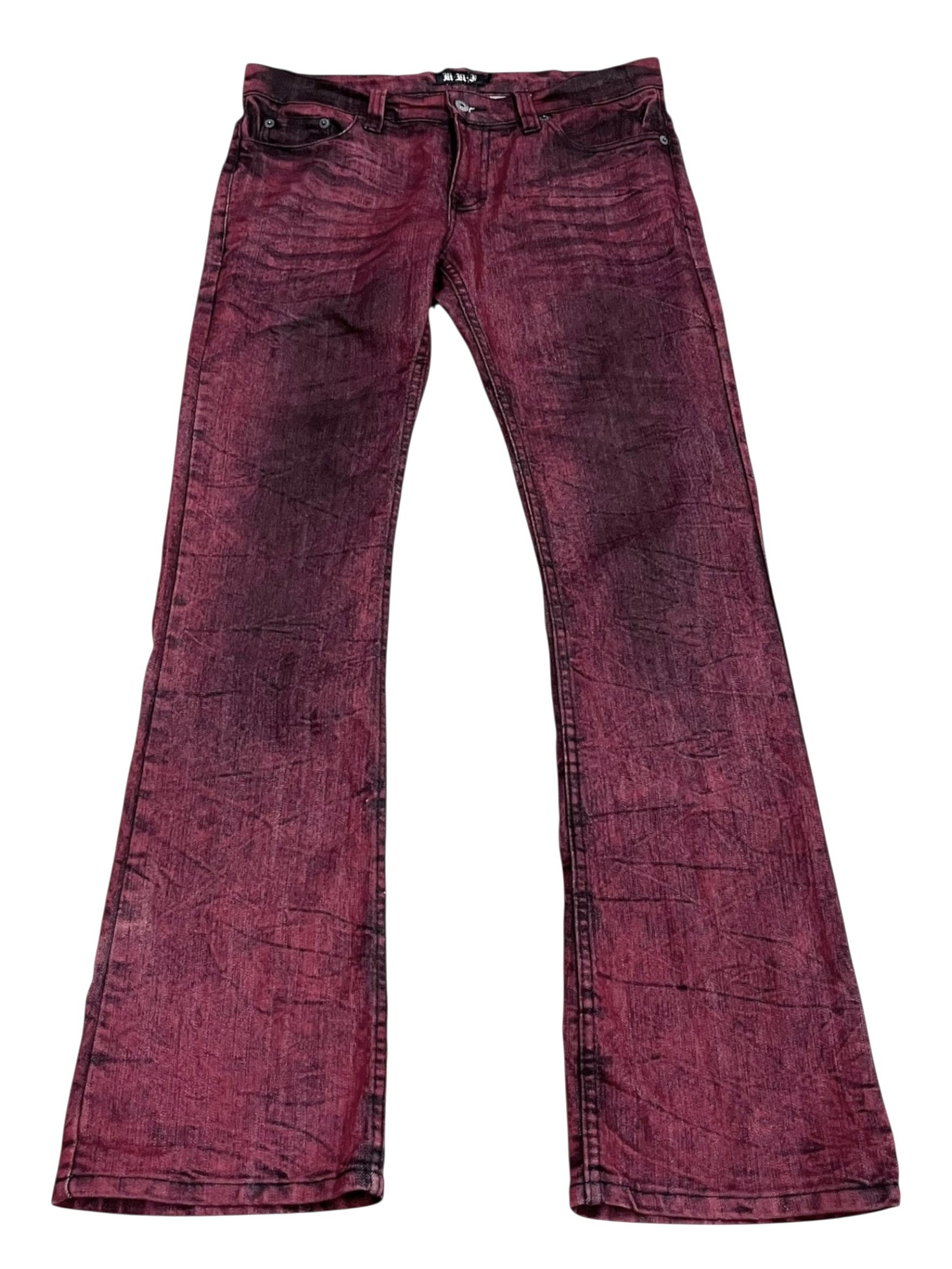 Fragment Design Vintage KUI Bloodclaw Fade To Black Flare Punk Denim Y2K 🔥 Size 33" - 2 Thumbnail