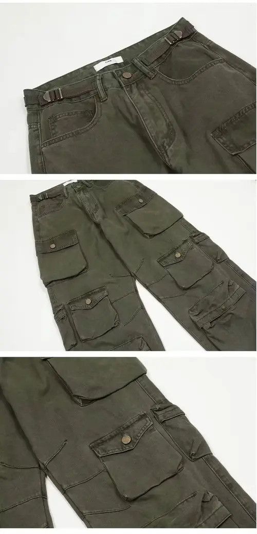 Japanese Brand × Vintage Cargo pants Multi-pockets Harajuku straight trousers Size US 32 / EU 48 - 4 Thumbnail