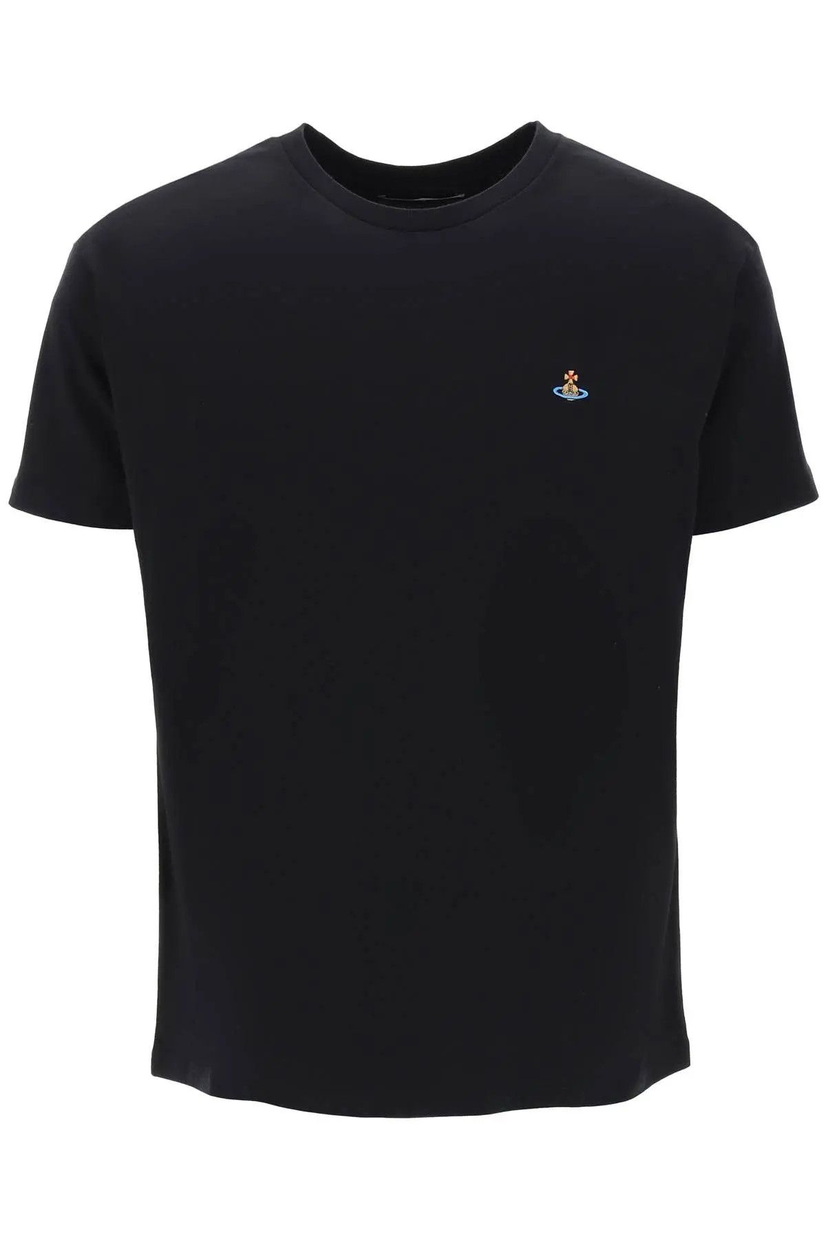 image of Vivienne Westwood O1S22I1N0124 Spray Orb Classic T-Shirt In Black, Men's (Size XL)