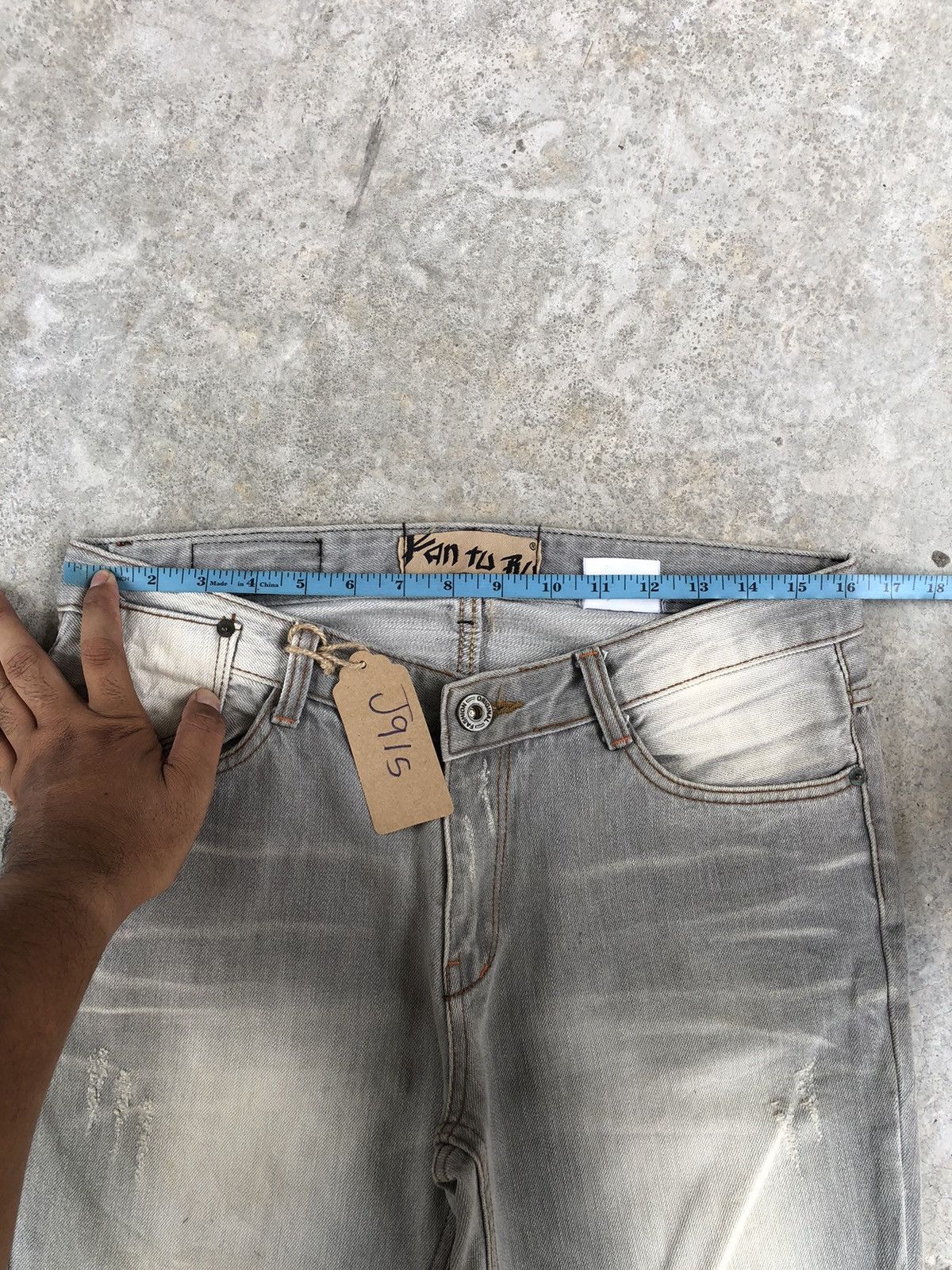 Japanese Brand Japanese Kan Tu Flared Jeans Distressed Jeans Size US 32 / EU 48 - 16 Thumbnail