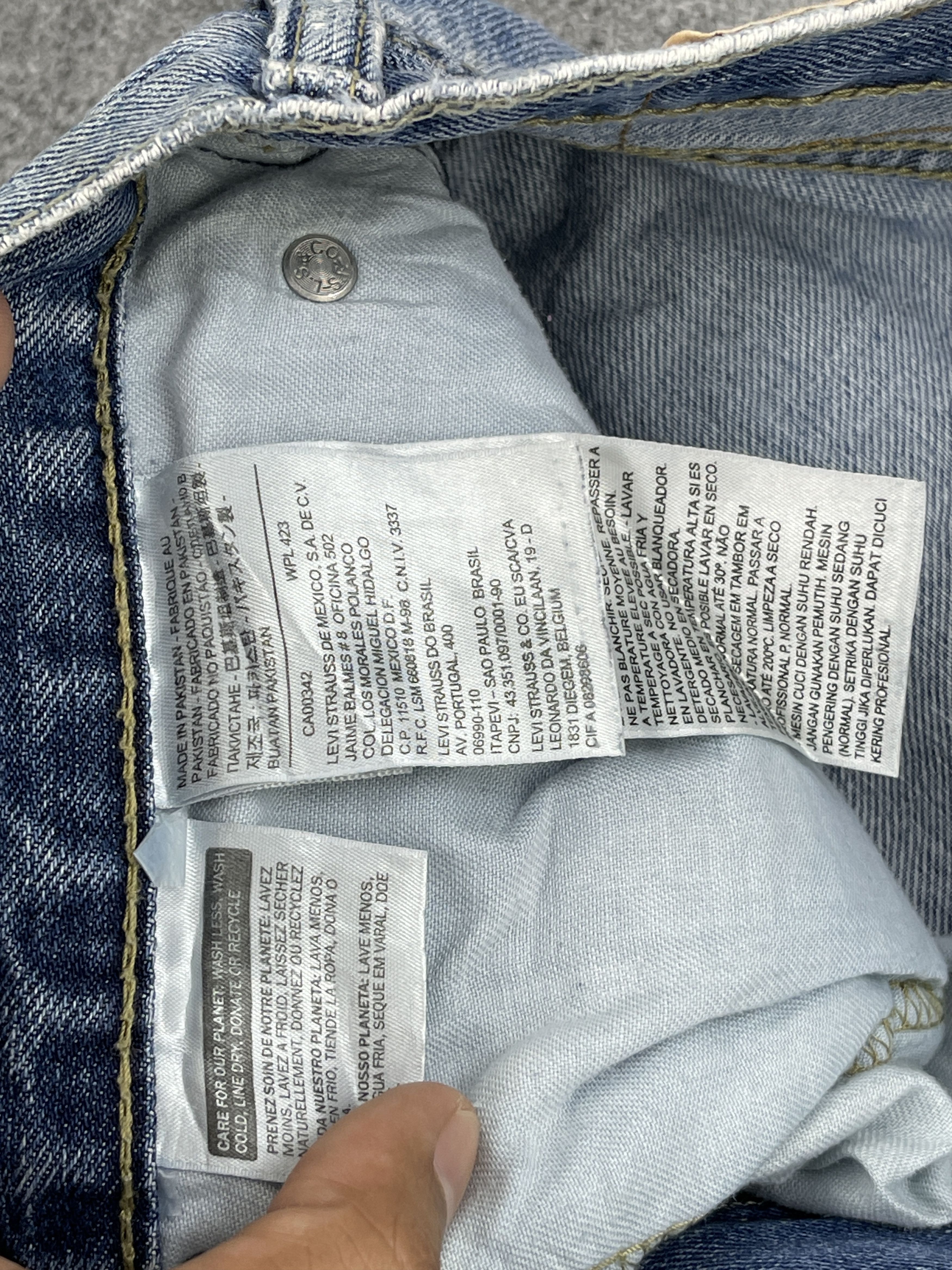 Levi's Vintage Levis 505 Faded Blue Jeans DP2561 Size US 34 / EU 50 - 7 Thumbnail