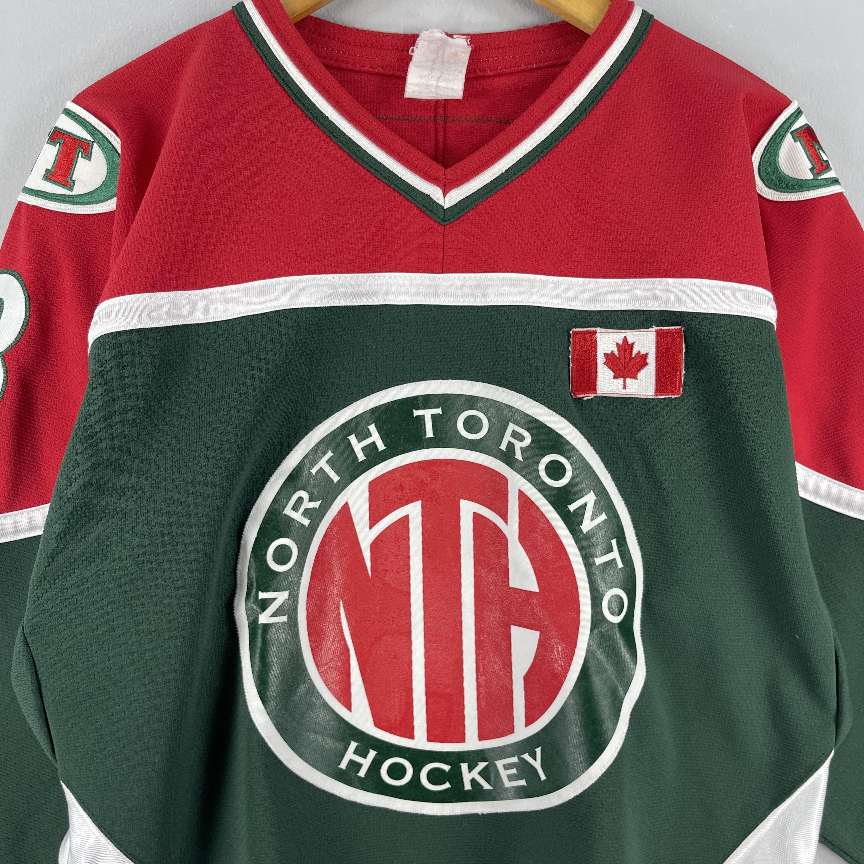 Vintage NORTH TORONTO Canada Hockey Jersey Embroidery