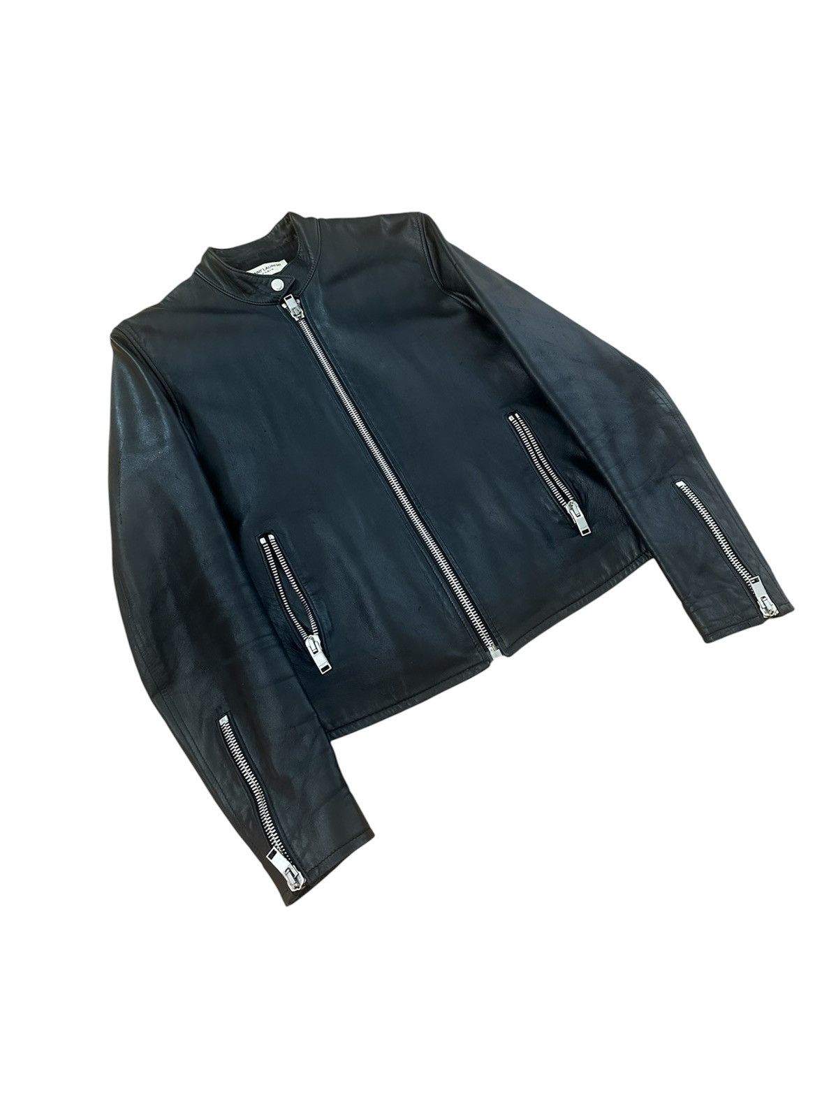 Saint Laurent Paris Saint Laurent FW14 Cafe Racer Leather Jacket Size US S / EU 44-46 / 1 - 2 Thumbnail