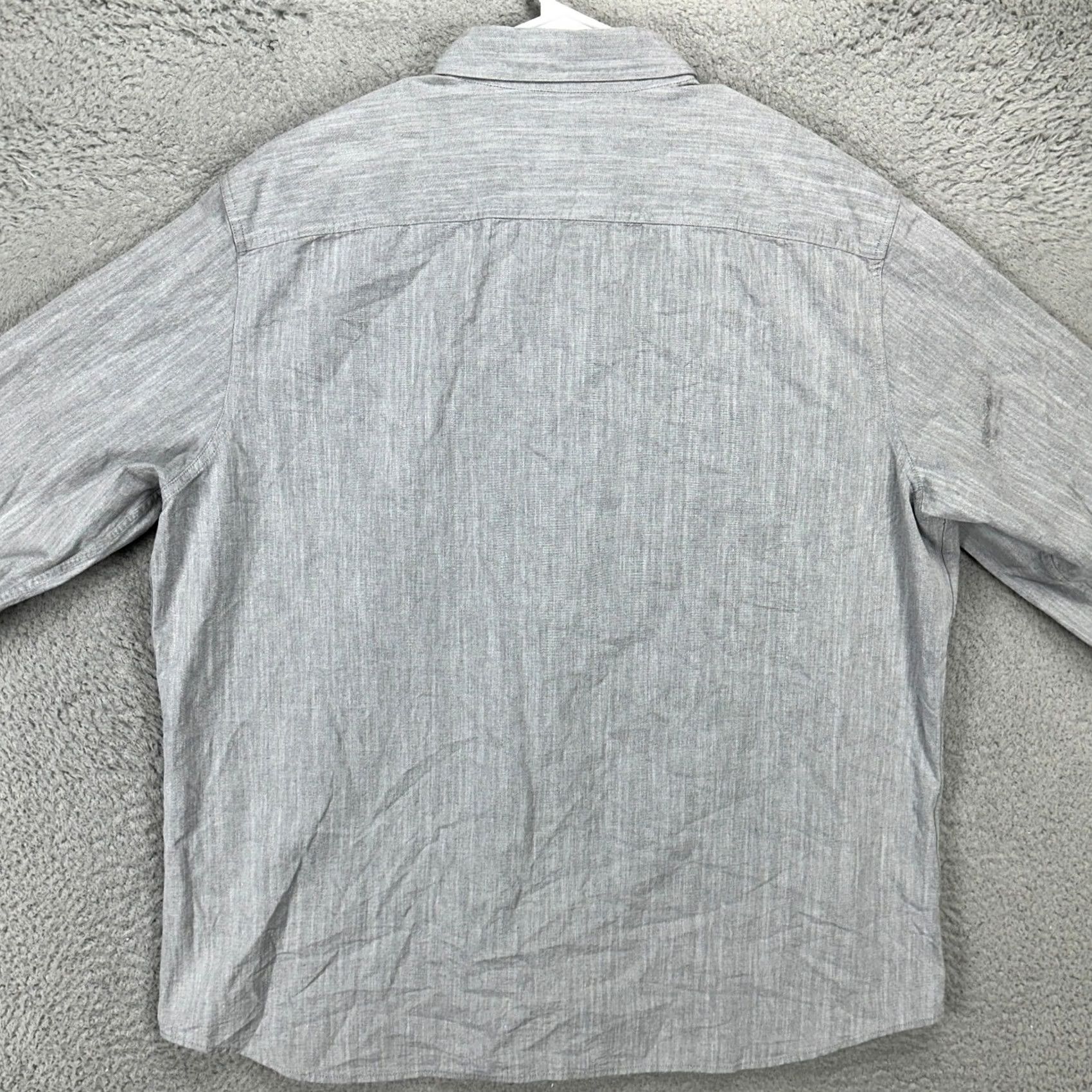Banana Republic Banana Republic Mens Shirt XL Gray Button Down Long Sleeve Standard Pockets Size US XL / EU 56 / 4 - 3 Thumbnail