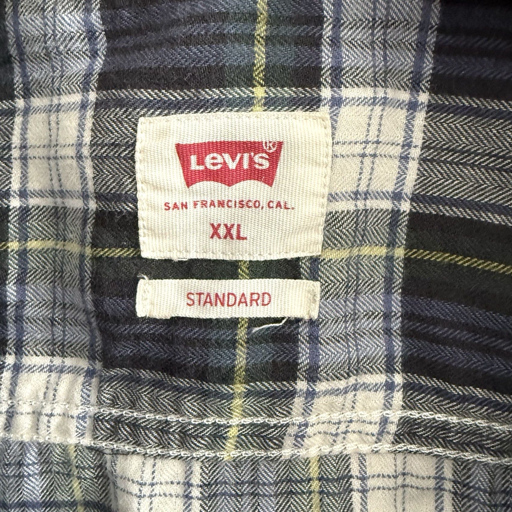 Levi's Levi’s Flannel Shirt Mens XXL Blue Tartan Plaid Lightweight Button Up Casual Travel Size US XXL / EU 58 / 5 - 2 Thumbnail