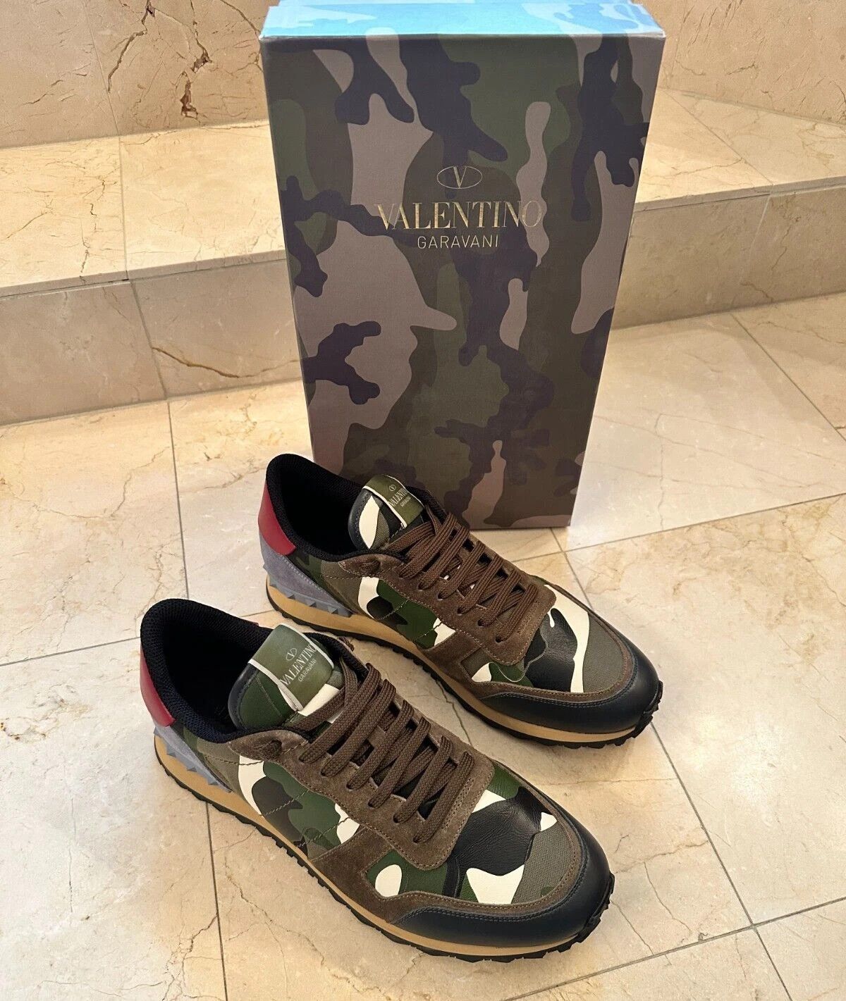 Valentino Valentino Garavani Men's Camouflage RockRunner $790 Size 45 Size US 12 / EU 45 - 2 Thumbnail