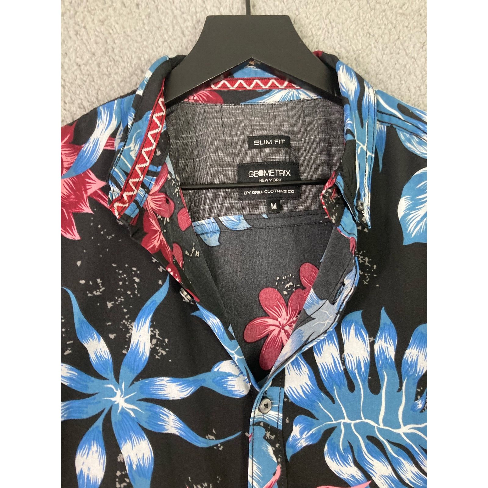 Other Geometrix NYC Floral Print Blouse M Women's Slim Fit Chic Size M / US 6-8 / IT 42-44 - 6 Thumbnail