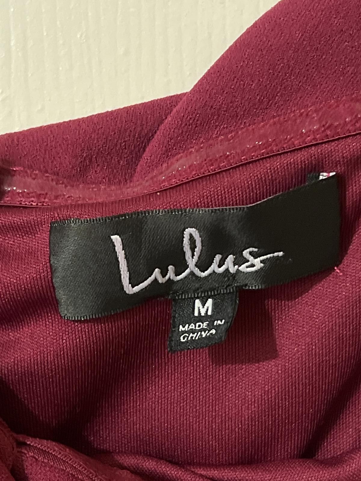 Lulus Lulus Song of love Magenta Dress Side Slit prom bridesmaid M Size M / US 6-8 / IT 42-44 - 4 Thumbnail