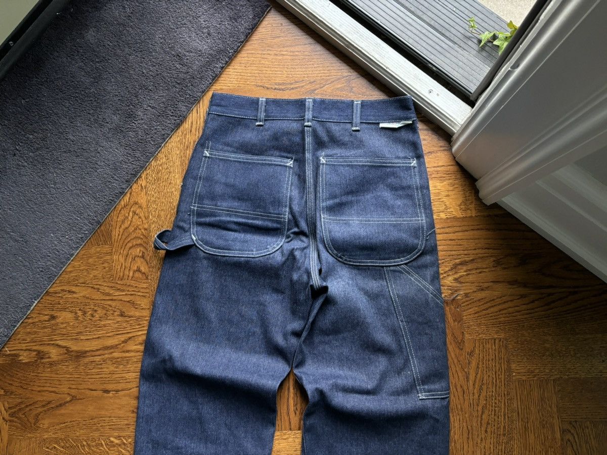 Sears × Vintage 70s Sears Toughskin Jeans Vintage Dark Wash Denim Carpenter Size US 30 / EU 46 - 16 Thumbnail