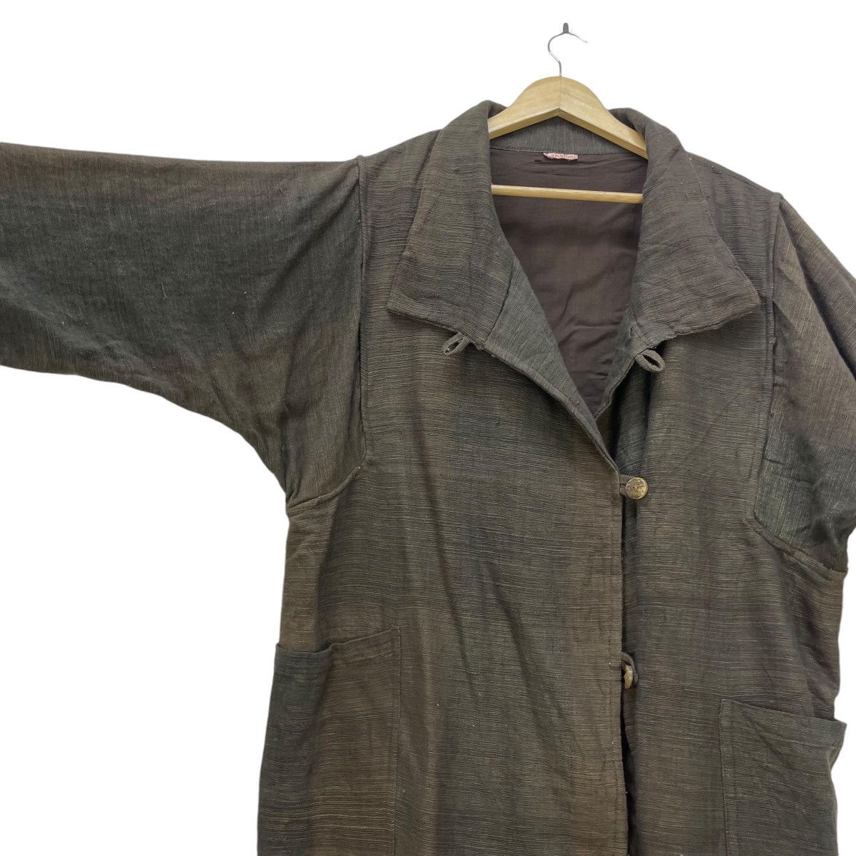 Designer × Japanese Brand × Yohji Yamamoto Lakshmi Long Coat 100% Cotton Inspired Yohji Yamamoto Size L / US 10 / IT 46 - 6 Thumbnail