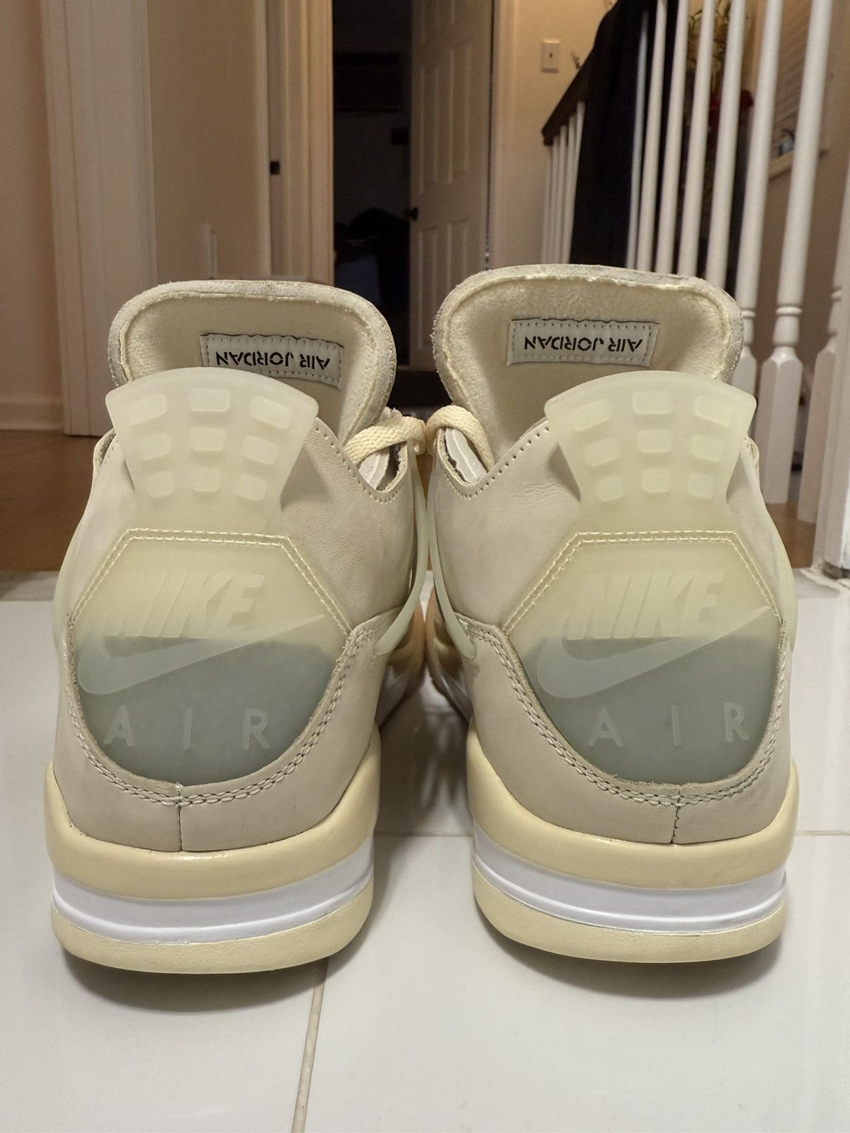 Jordan Brand × Off-White Off-White Air Jordan 4 Sail Size 11W Size US 11 / EU 44 - 4 Thumbnail