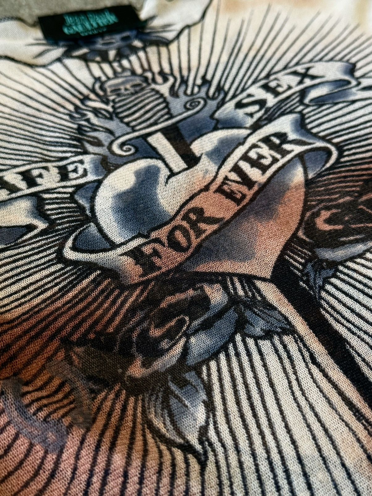Jean Paul Gaultier Jean Paul Gaultier - SS1996 - Safe Sex Forever - Mesh Top Size US S / EU 44-46 / 1 - 10 Thumbnail