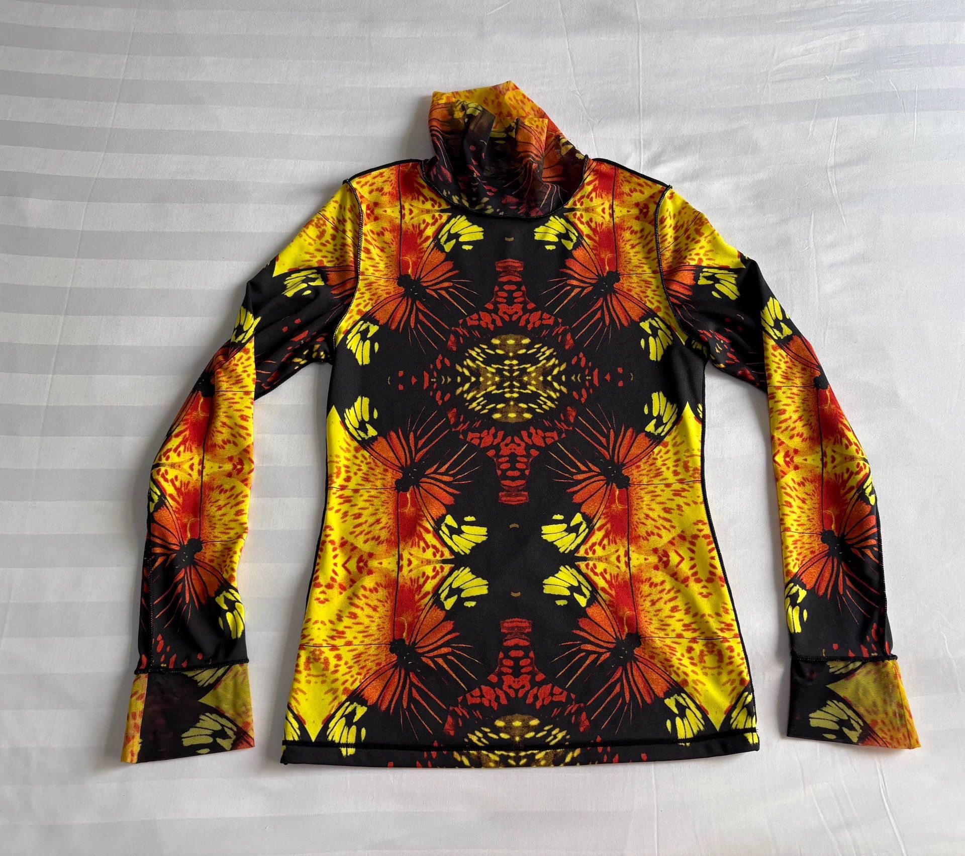 Jean Paul Gaultier Vintage Jean Paul Gaultier Flame Butterfly Tulle Top Size S / US 4 / IT 40 - 3 Thumbnail