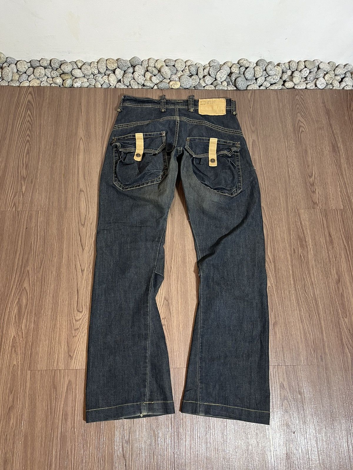 Edwin × If Six Was Nine × Japanese Brand Japanese EDWIN flare multipocket constrast stiching denim Size US 31 - 2 Thumbnail