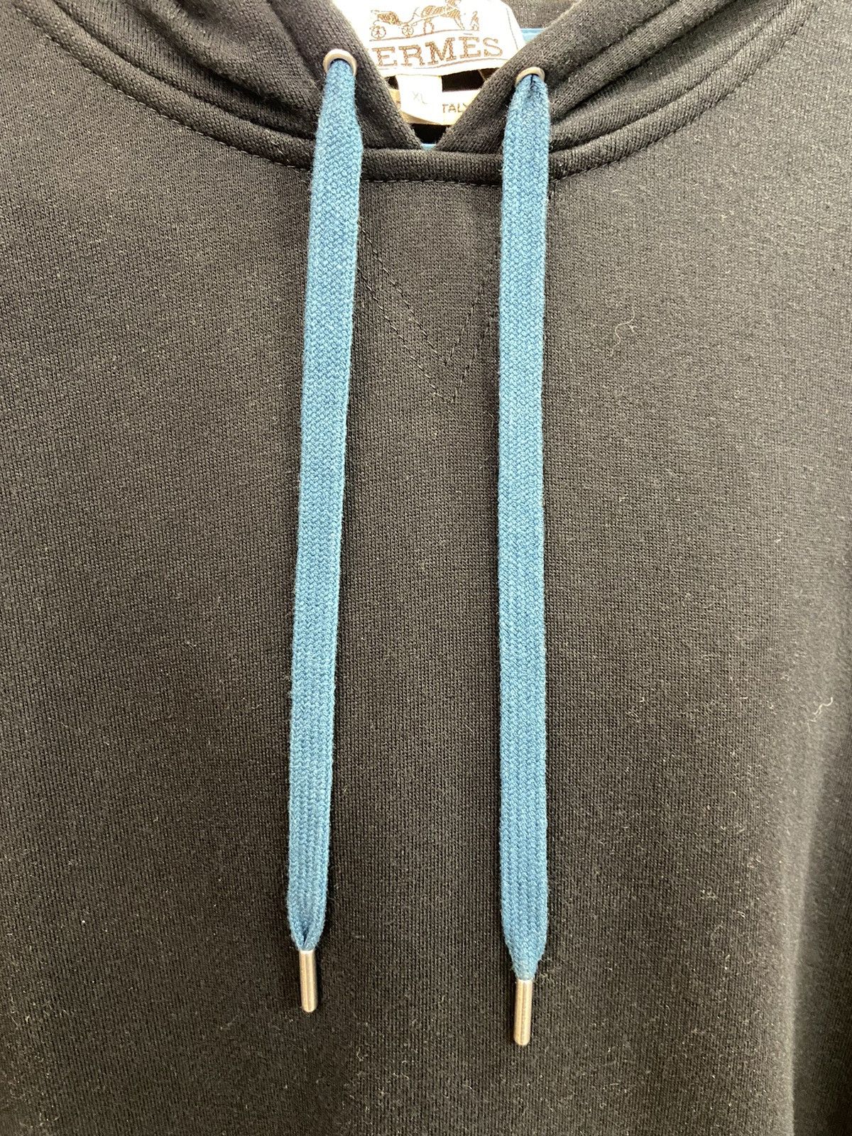 Hermes Hermes Sweatshirt Hoodie with blue stripes Size US XL / EU 56 / 4 - 5 Thumbnail