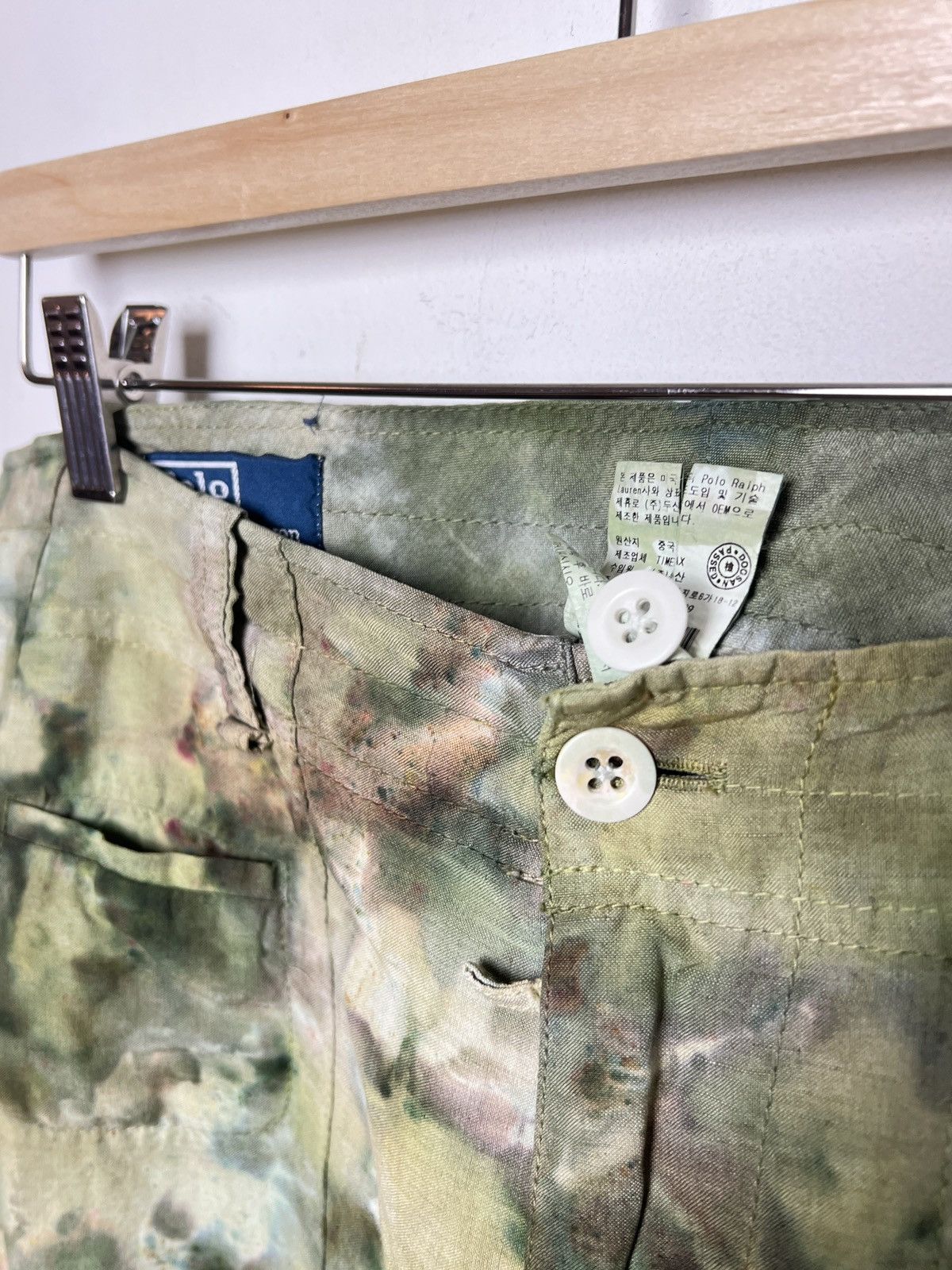 Polo Ralph Lauren ralph lauren tie dye cargo camo multipocket army pants Size US 33 - 7 Thumbnail