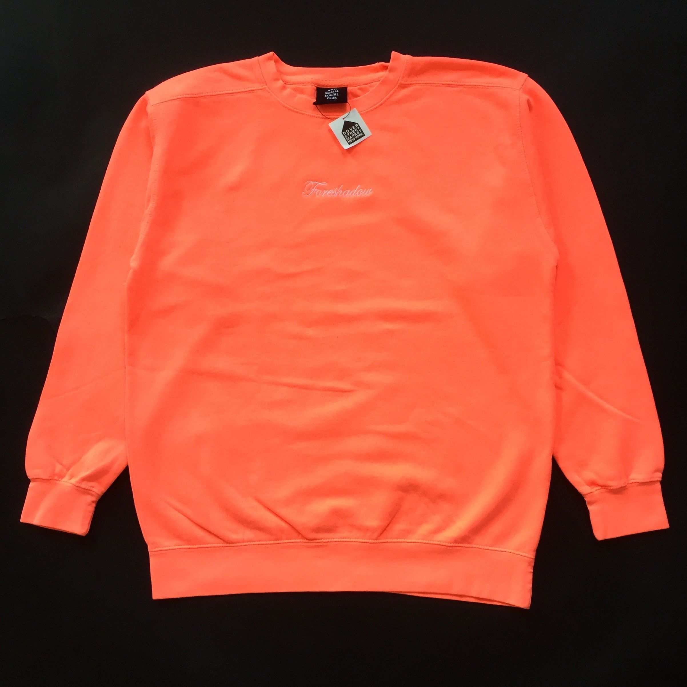Anti Social Social Club × Dover Street Market ASSC Foreshadow Embroidered Crewneck Sweatshirt NWT Size US L / EU 52-54 / 3 - 1 Preview
