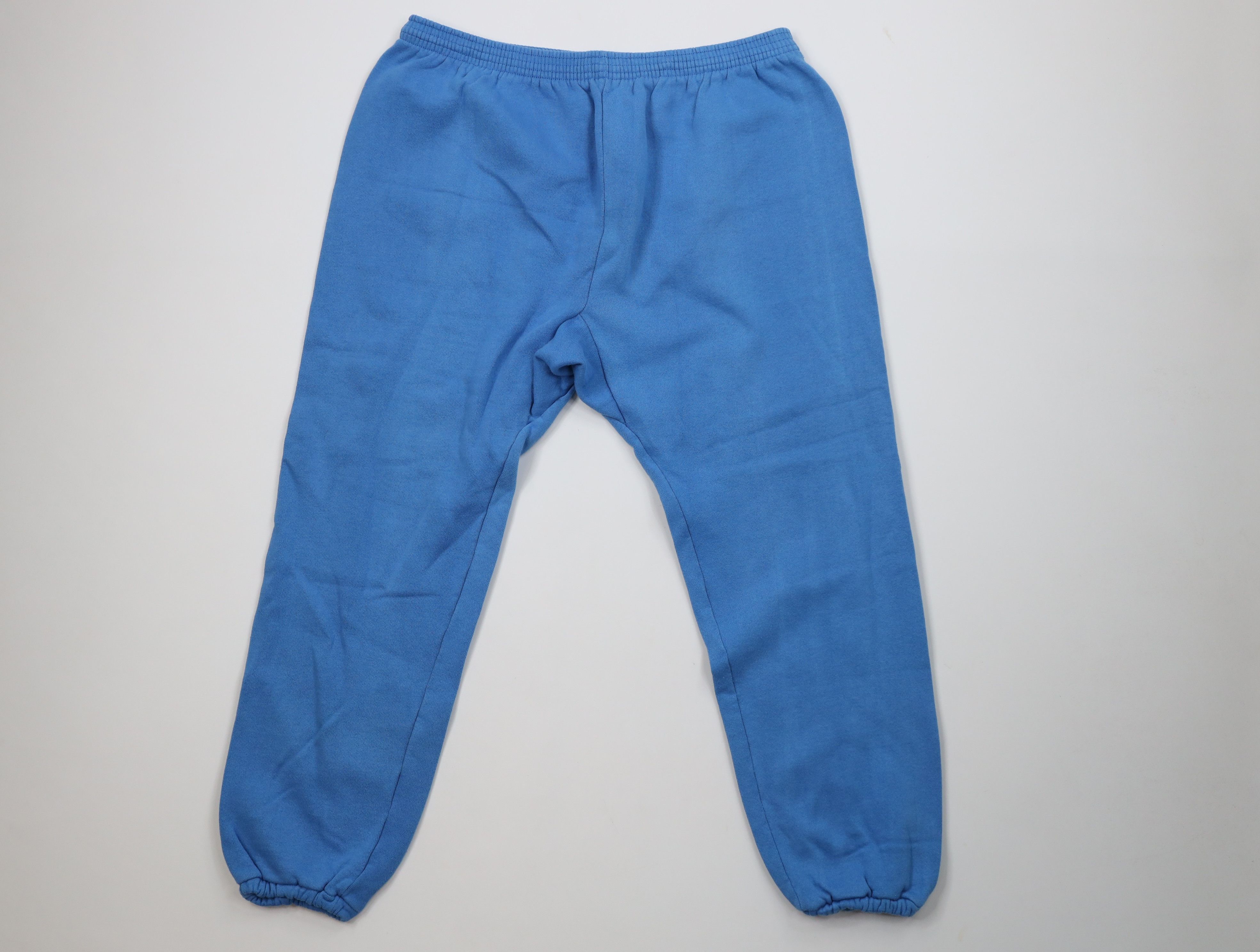 Vintage Vinage 70s Streetwear Gusset Sweatpants Joggers Blue USA Size 36" / US 14 / IT 50 - 1 Thumbnail