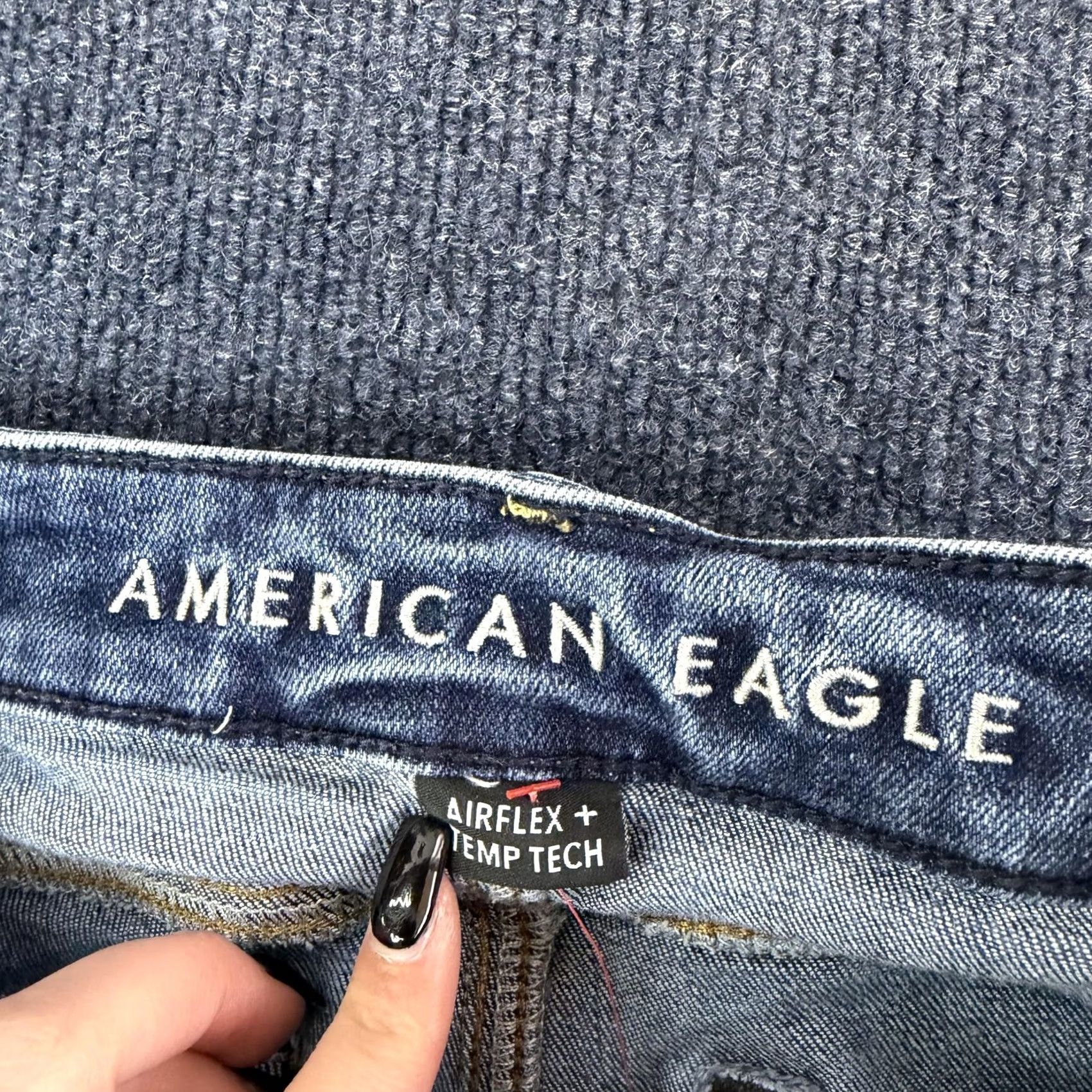 American Eagle Outfitters American Eagle Airflex+ Temp Tech Jeans Mens 28x30 Medium Wash Slim Skinny Denim Shirt? Size US 28 / EU 44 - 4 Thumbnail
