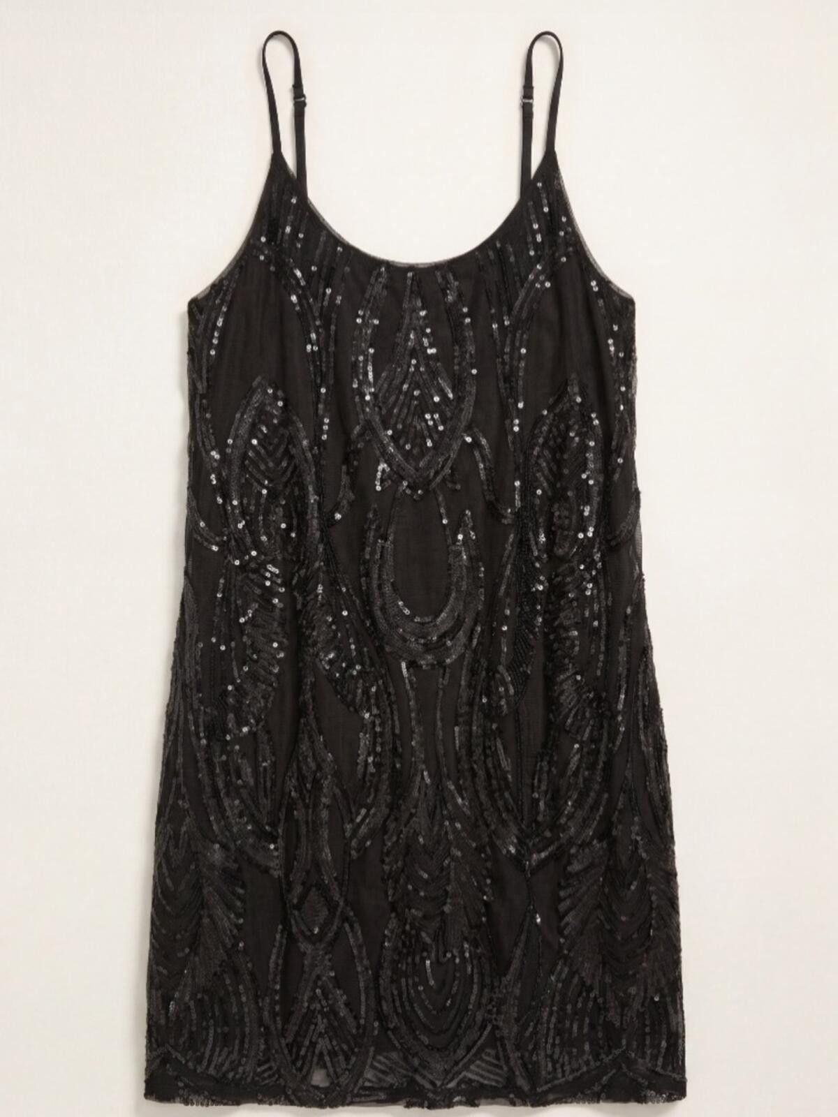 Other Black Sequin Cami Top with Adjustable Straps Size S / US 4 / IT 40 - 1 Thumbnail