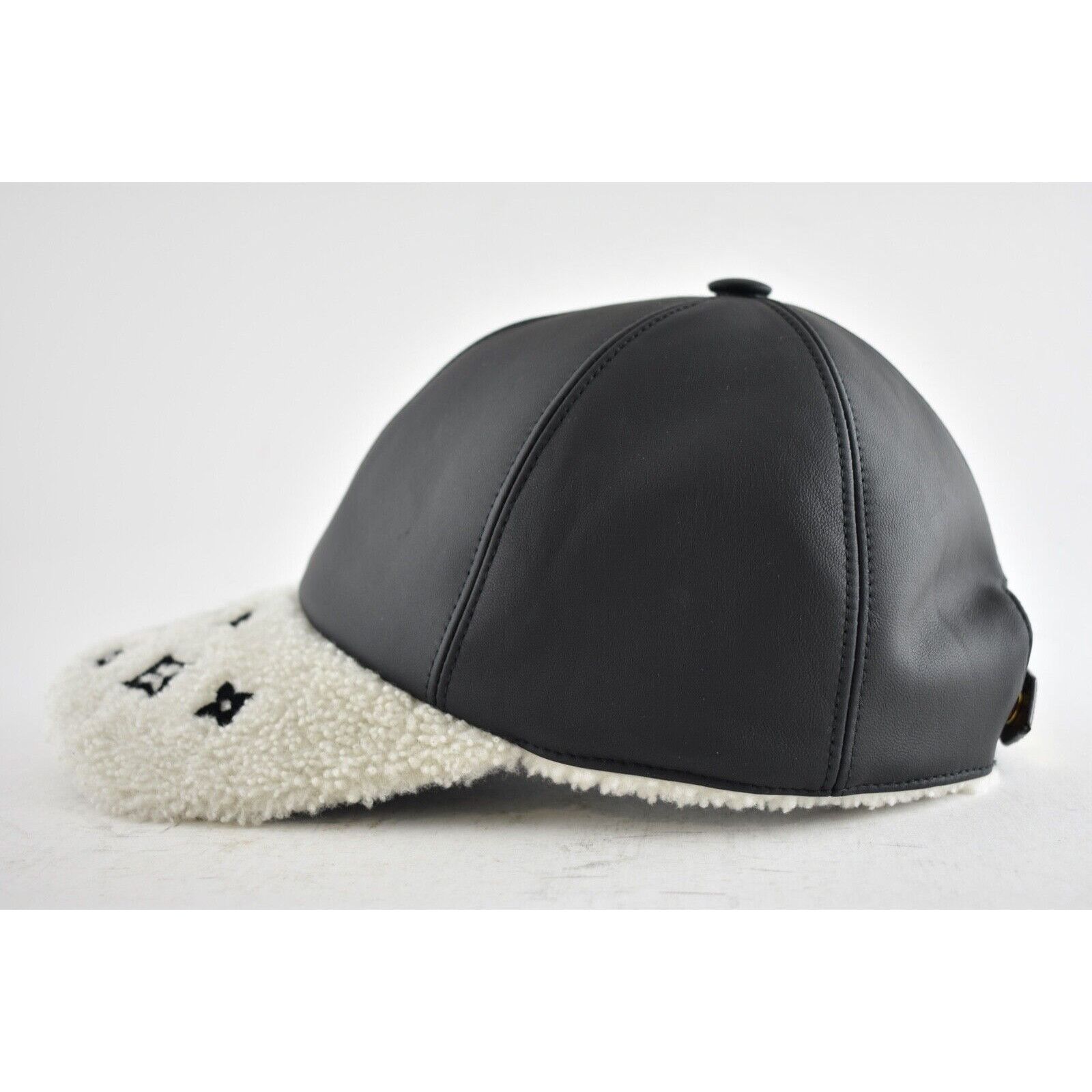 Louis Vuitton Louis Vuitton Leather Shearling Fur Visor Baseball Cap Hat M Size ONE SIZE - 9 Thumbnail