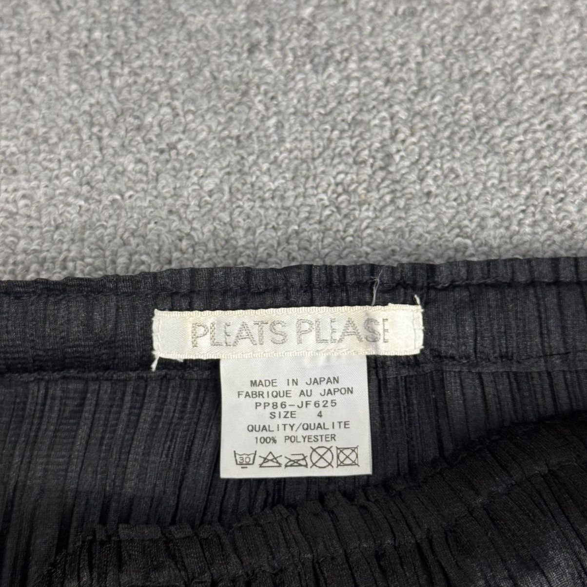 Pleats Please Issey Miyake Pleats Please - Issey Miyake - Black Pleated Trouser Size 24" / US 00 / IT 34 - 8 Thumbnail