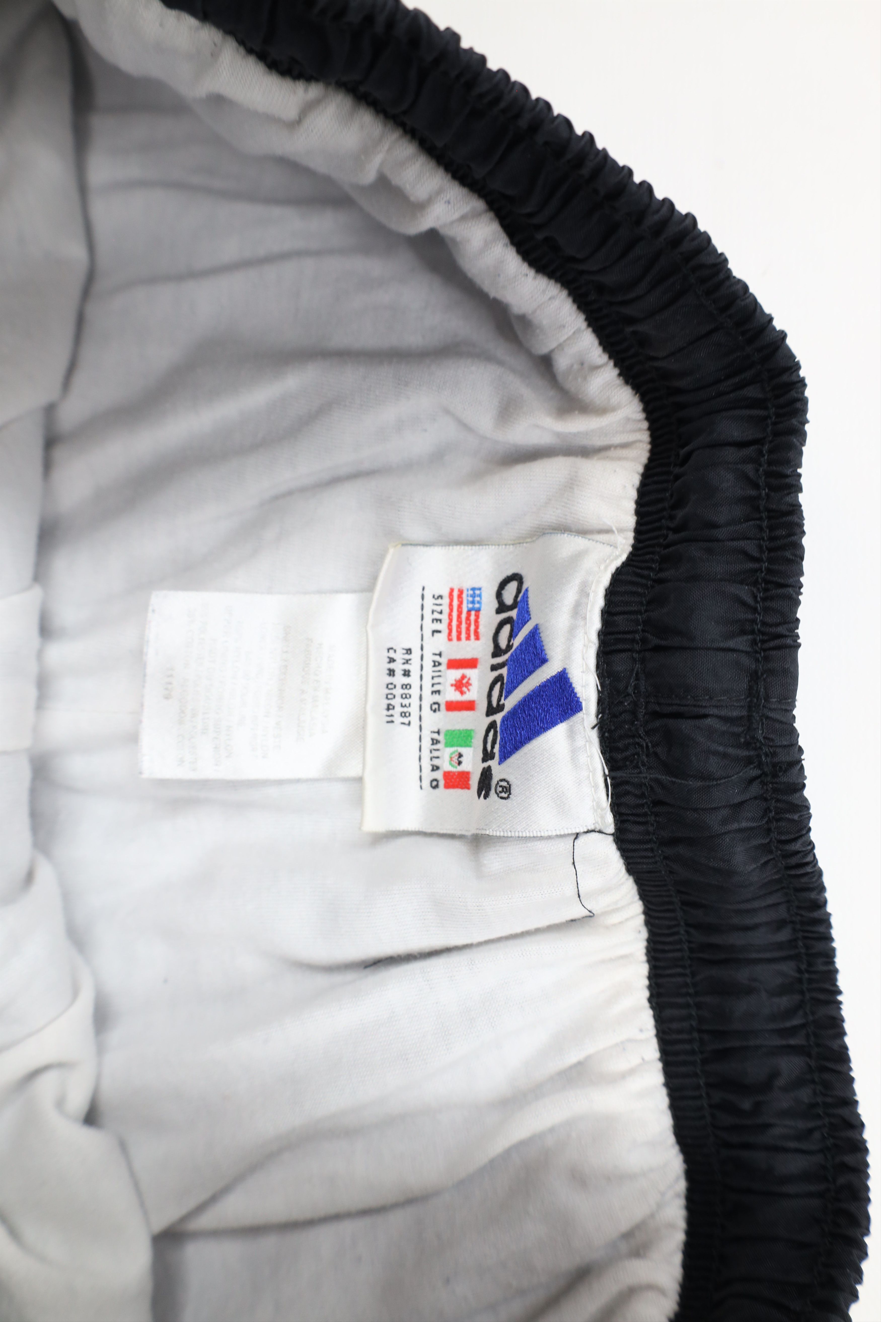 Adidas × Vintage Vintage 90s Adidas Striped Lined Windbreaker Joggers Pants Size 28" / US 6 / IT 42 - 9 Thumbnail