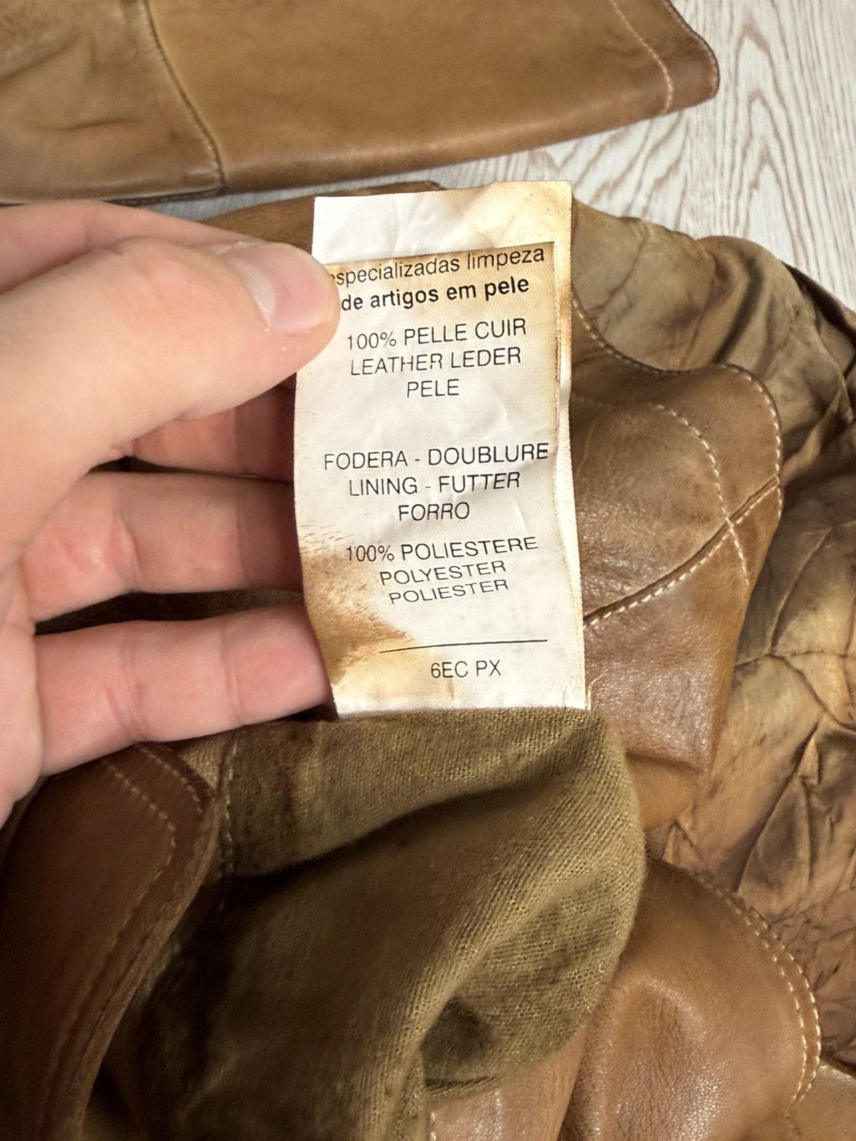 Gimo's Gimo’s GMS-75 Brown Leather jacket size L Size L / US 10 / IT 46 - 14 Thumbnail