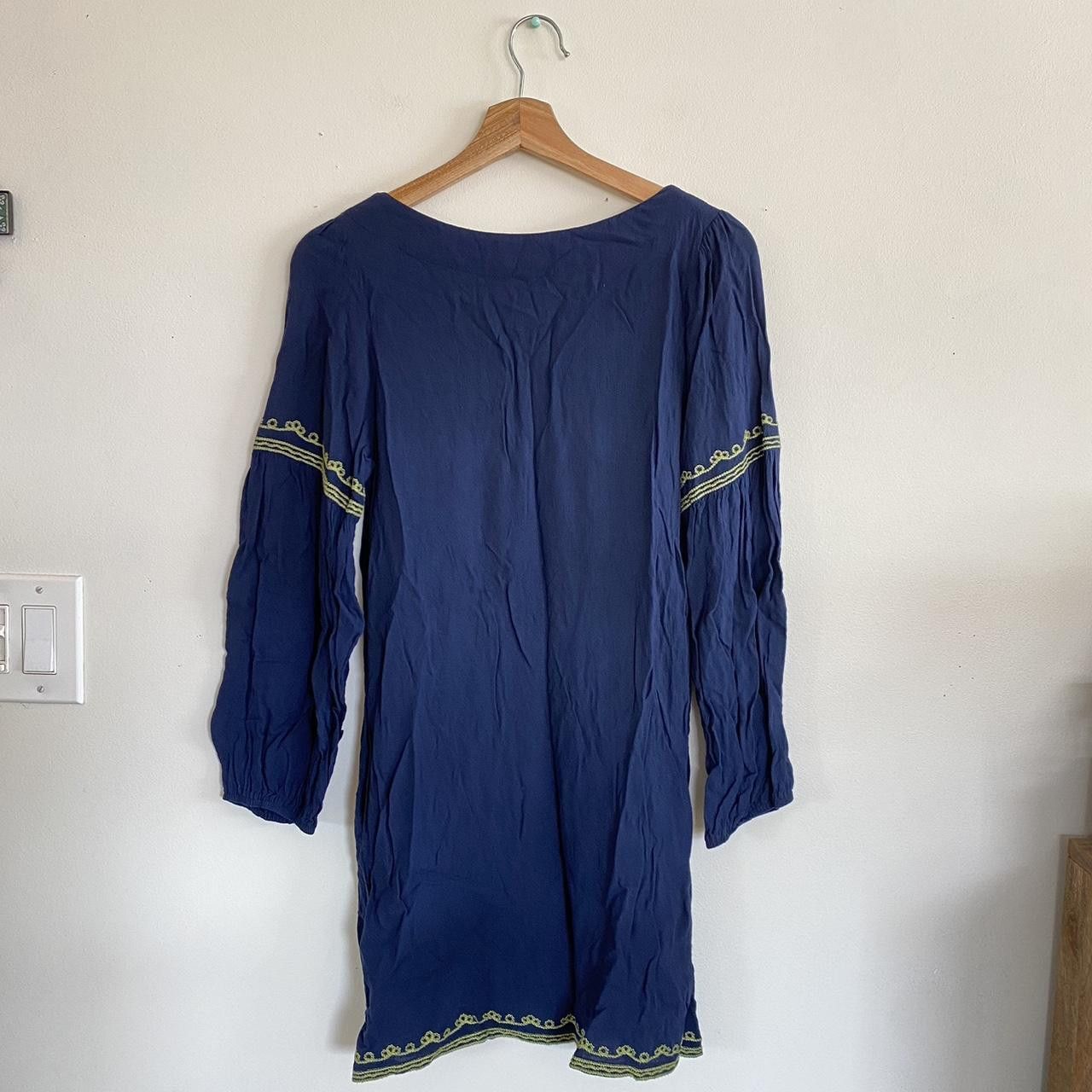 Designer G-MAAZ BLUE BOHO BOHEMIAN DRESS FLOWY LONG SLEEVE SIZE SMALL Size S / US 4 / IT 40 - 7 Thumbnail