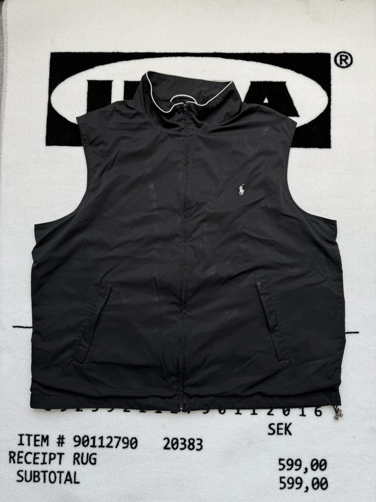 ⭐️00s Polo Ralph Lauren Black Polo Golf Vest Rare Y2K⭐️