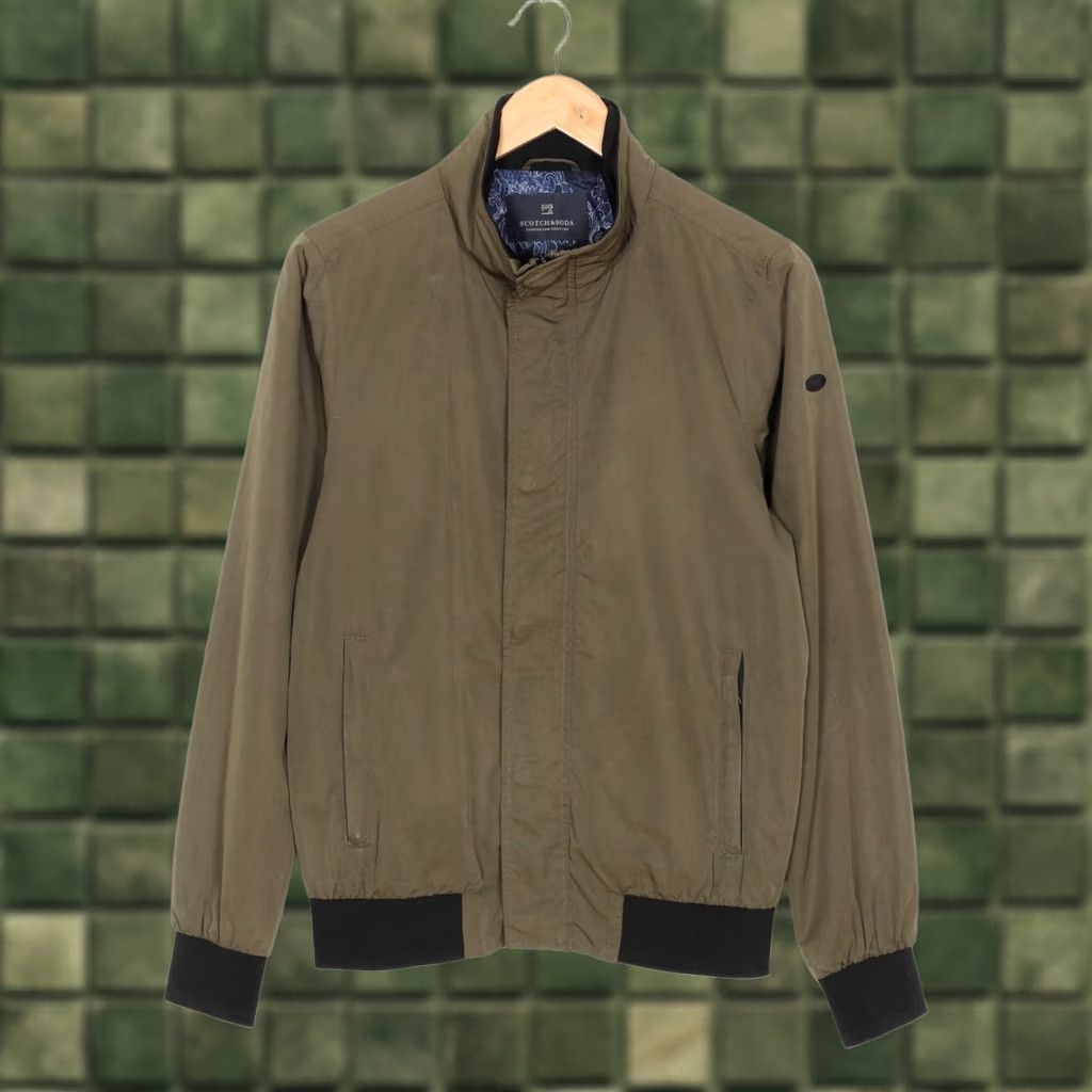 Scotch & Soda SCOTCH & SODA Khaki Full Zip Bomber Jacket Men Size S MJ3157 Size US S / EU 44-46 / 1 - 1 Thumbnail