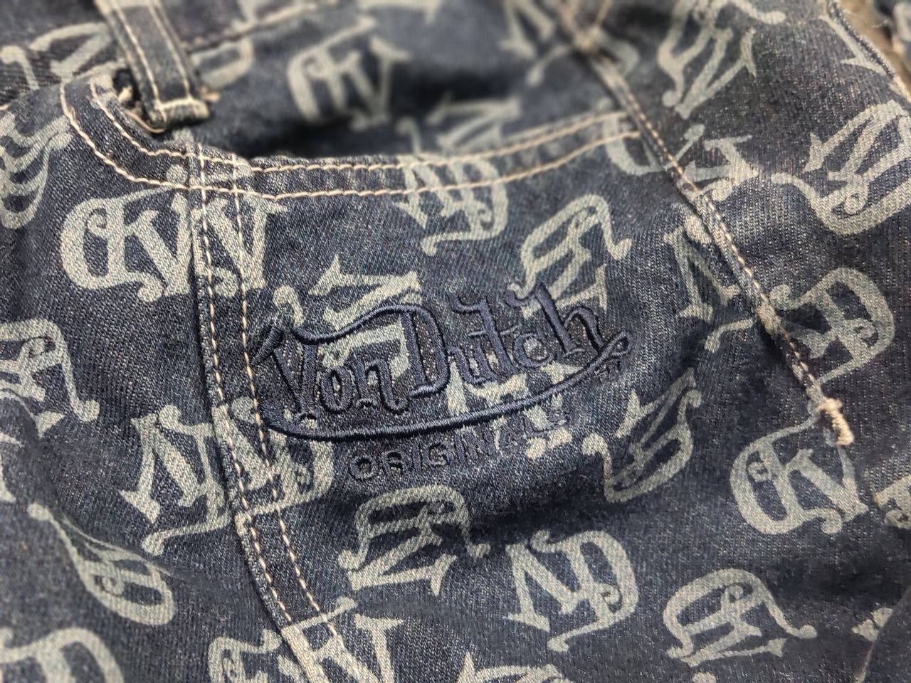 Vintage × Von Dutch Vintage Von Dutch Y2K Print Cargo Baggy Bomdage Jeans Size US 30 / EU 46 - 17 Thumbnail
